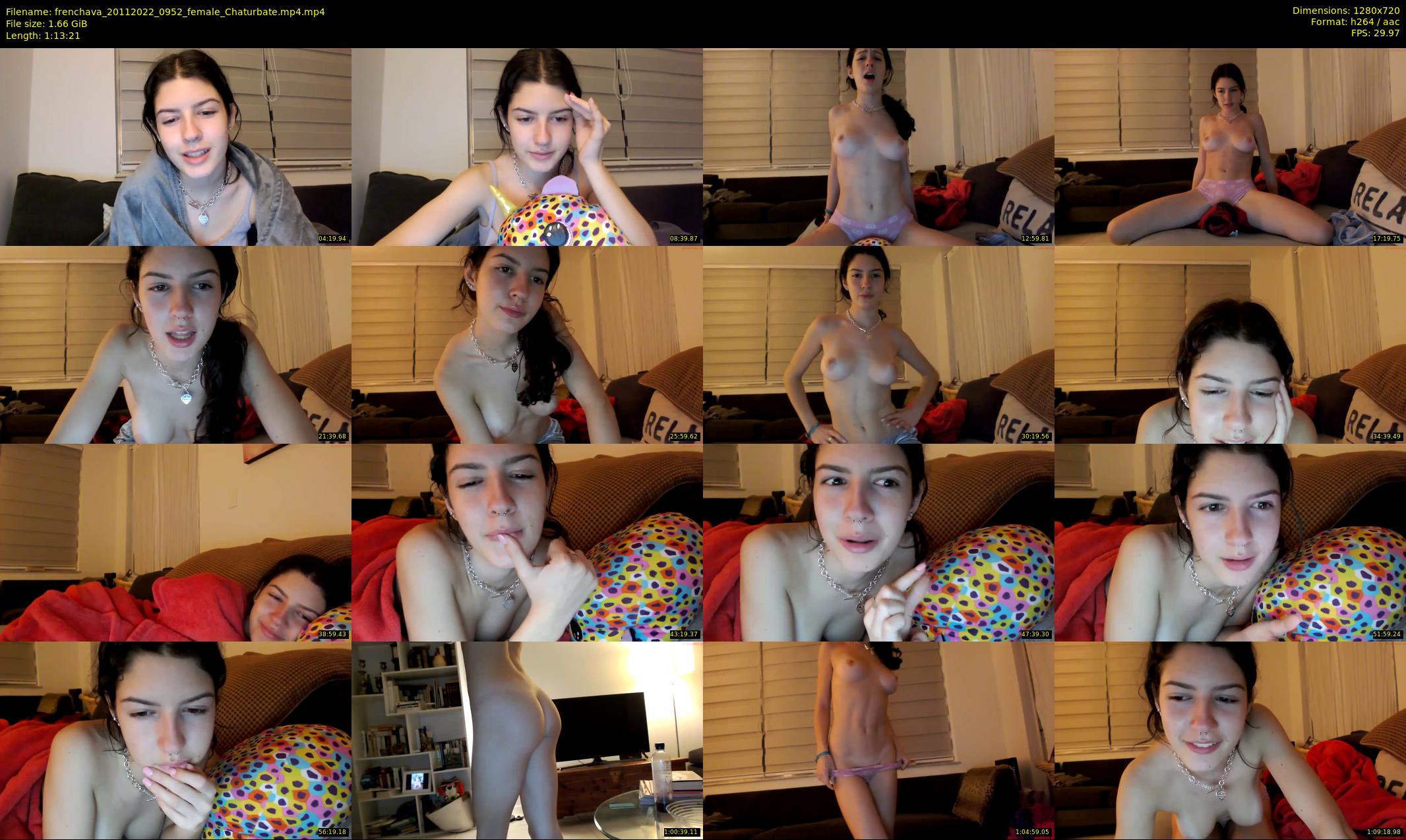 frenchava — 74 minute Chaturbate female cam show recording, 720p, Nov 20, 2022