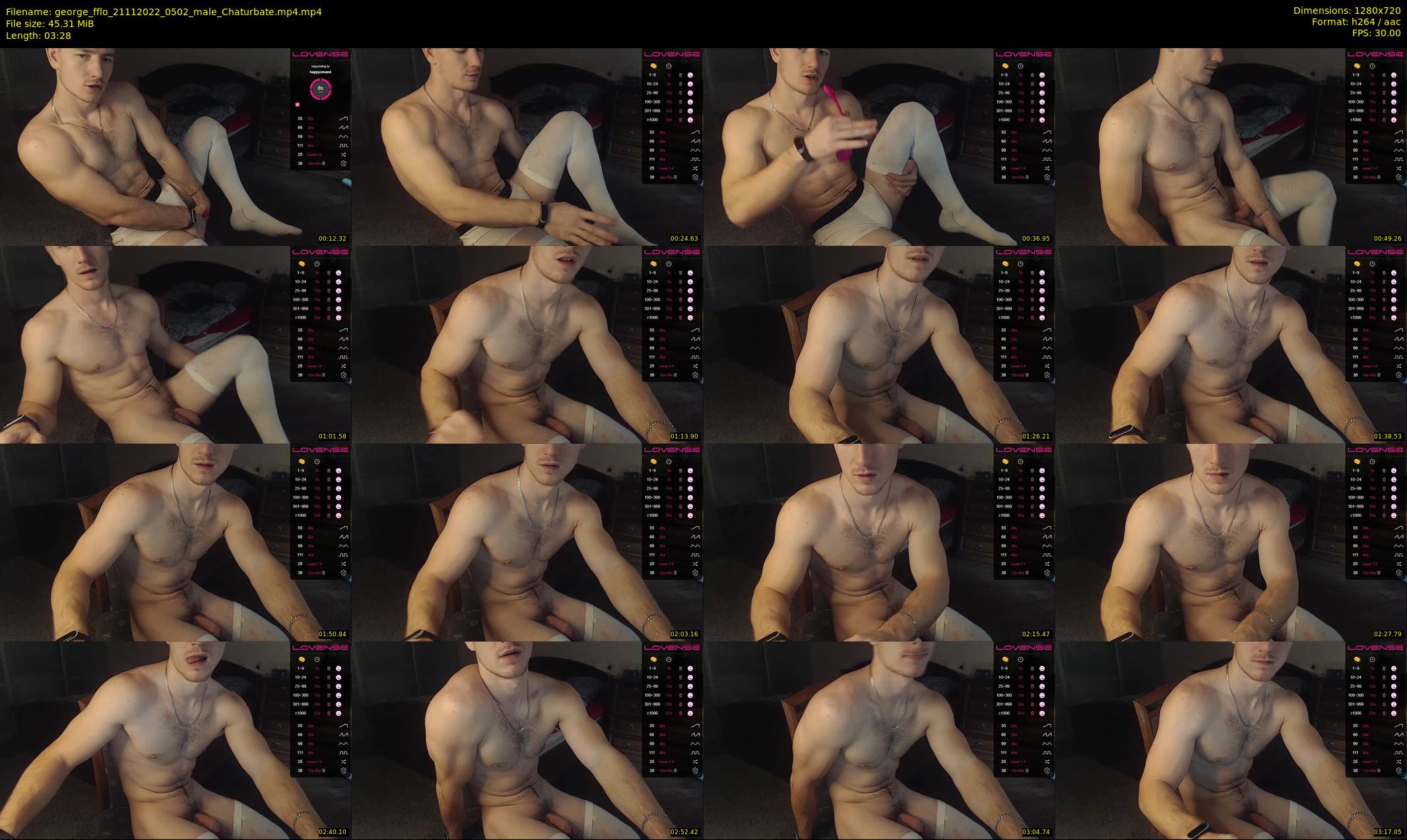 george_fflo — 4 minute Chaturbate male cam show recording, 720p, Nov 21, 2022