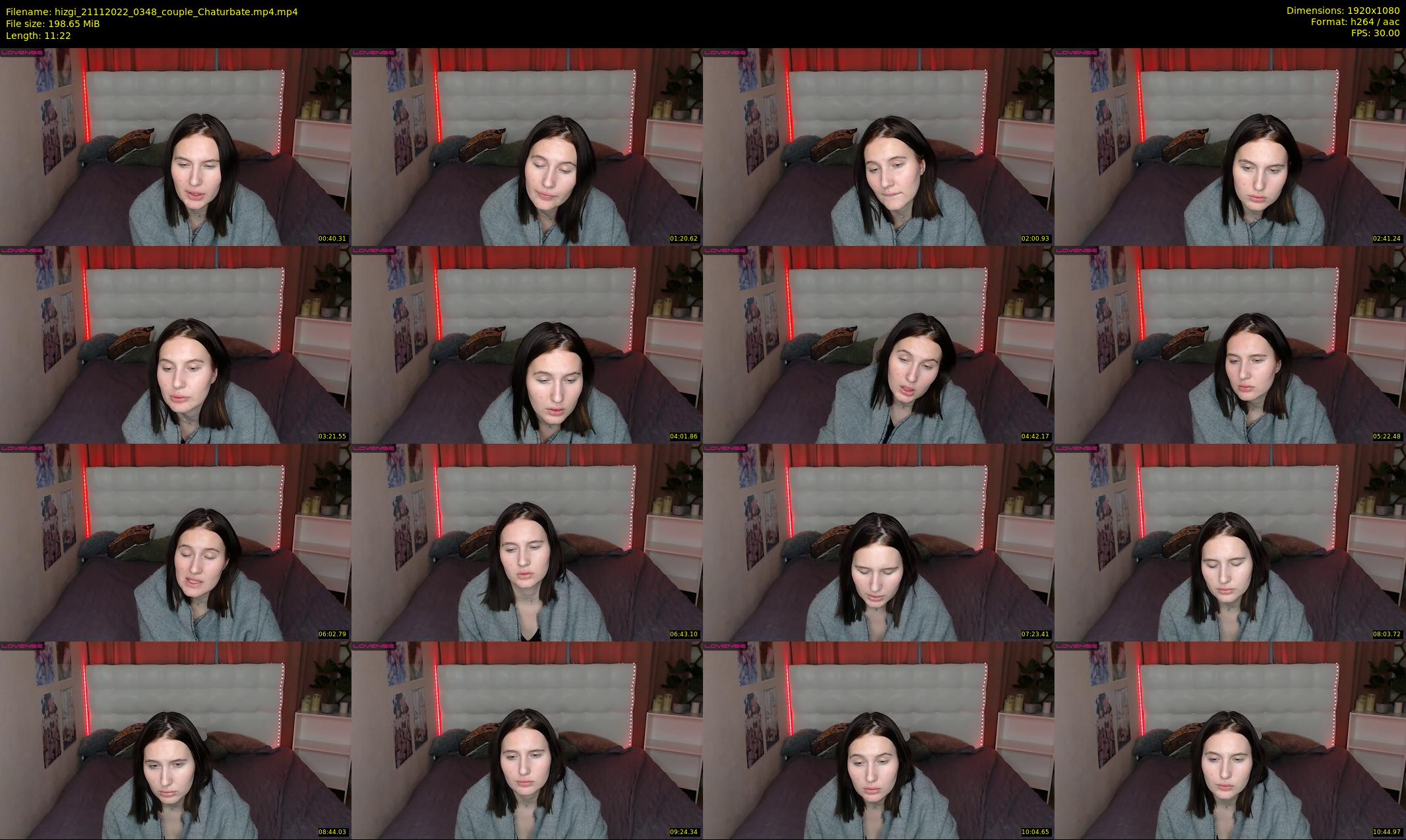 hizgi — 12 minute Chaturbate couple cam show recording, 1080p, Nov 21, 2022