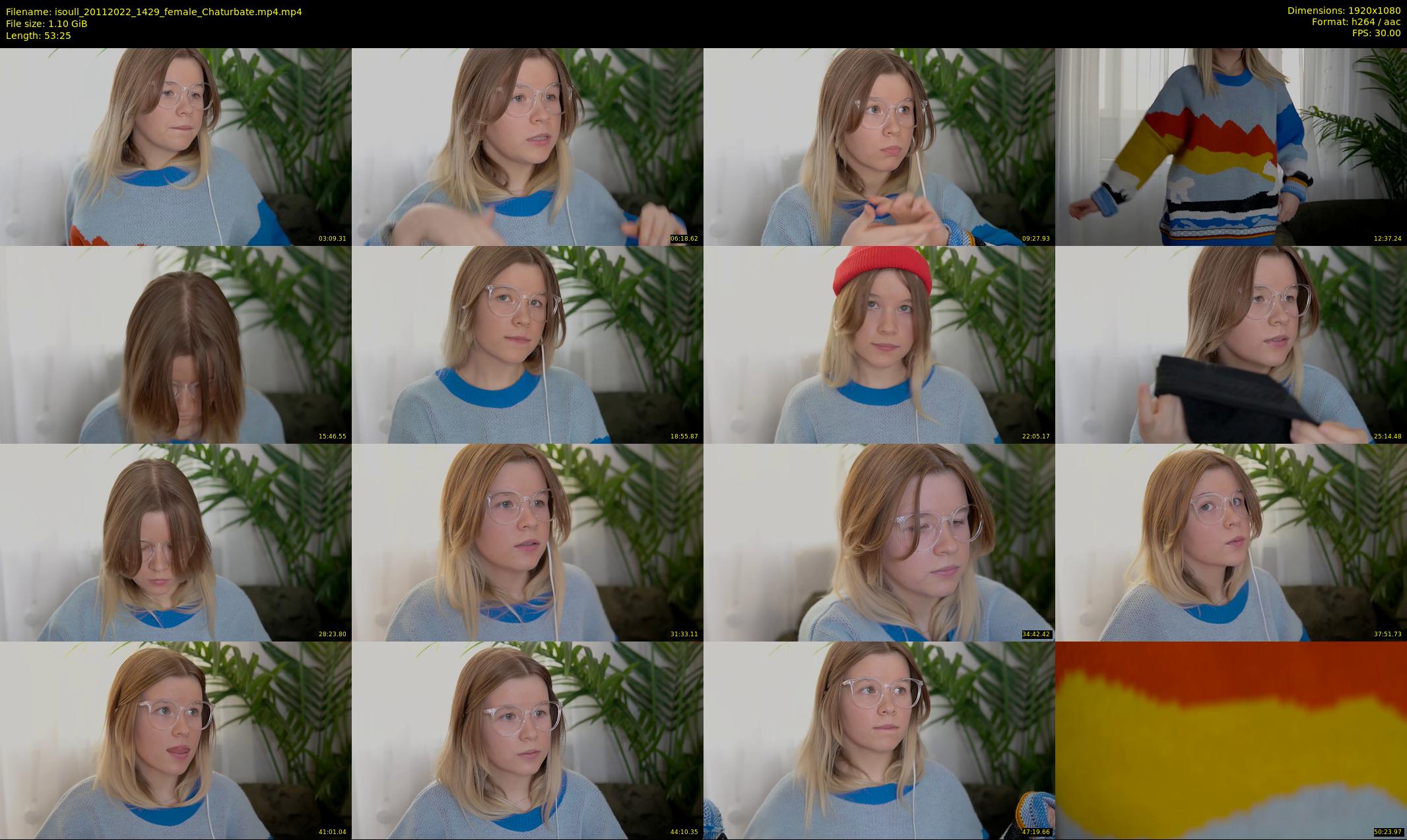 isoull — 54 minute Chaturbate female cam show recording, 1080p, Nov 20, 2022