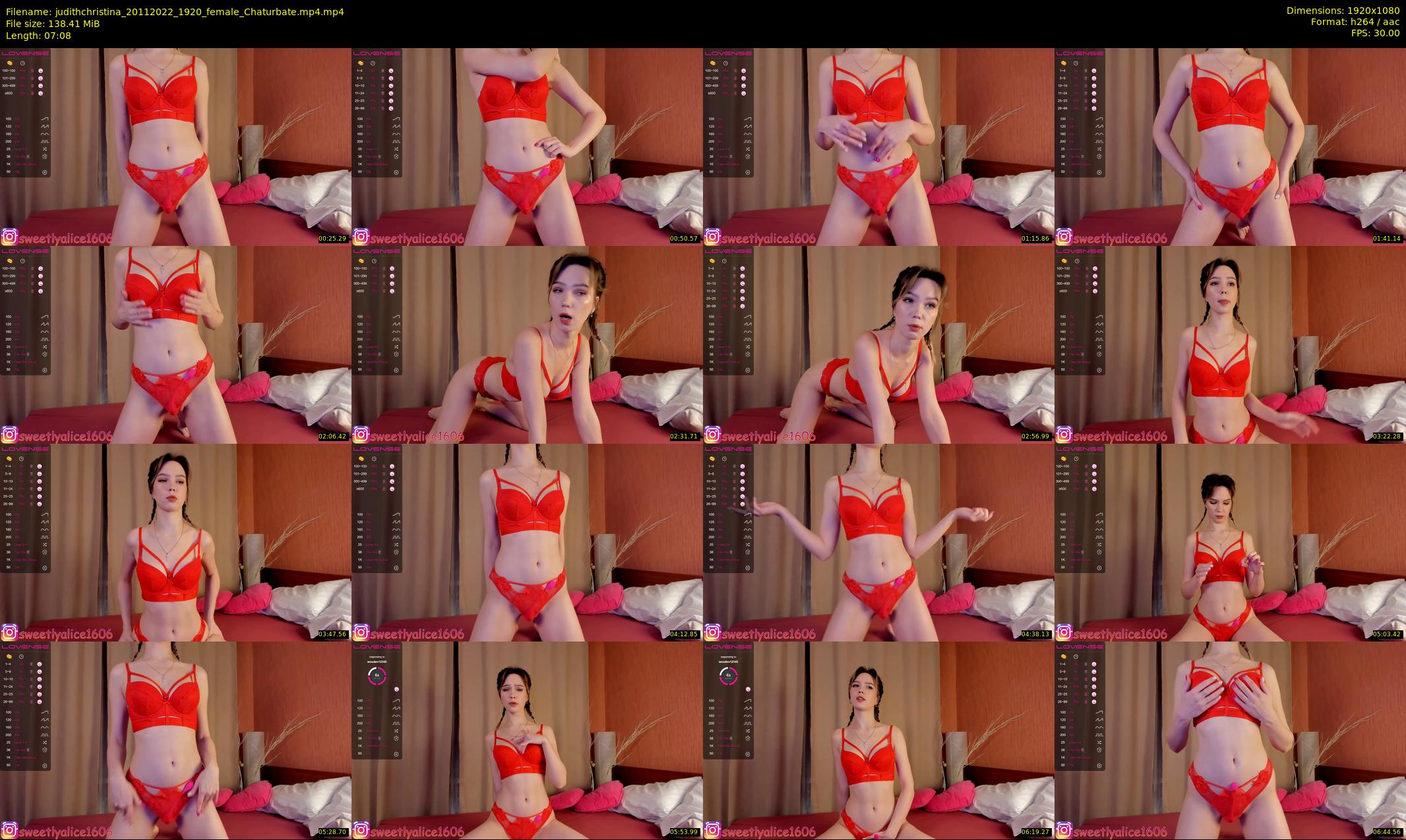 judithchristina — 8 minute Chaturbate female cam show recording, 1080p, Nov 20, 2022