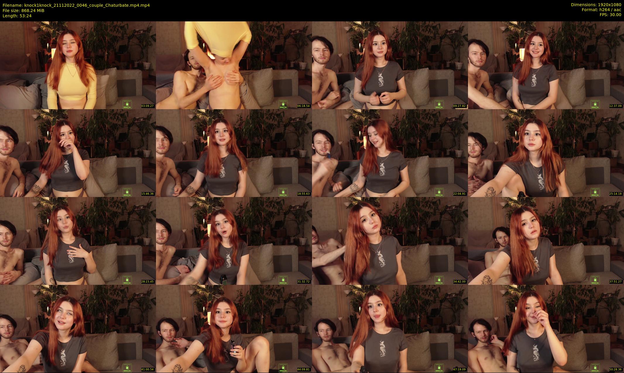 knock1knock — 54 minute Chaturbate couple cam show recording, 1080p, Nov 21, 2022