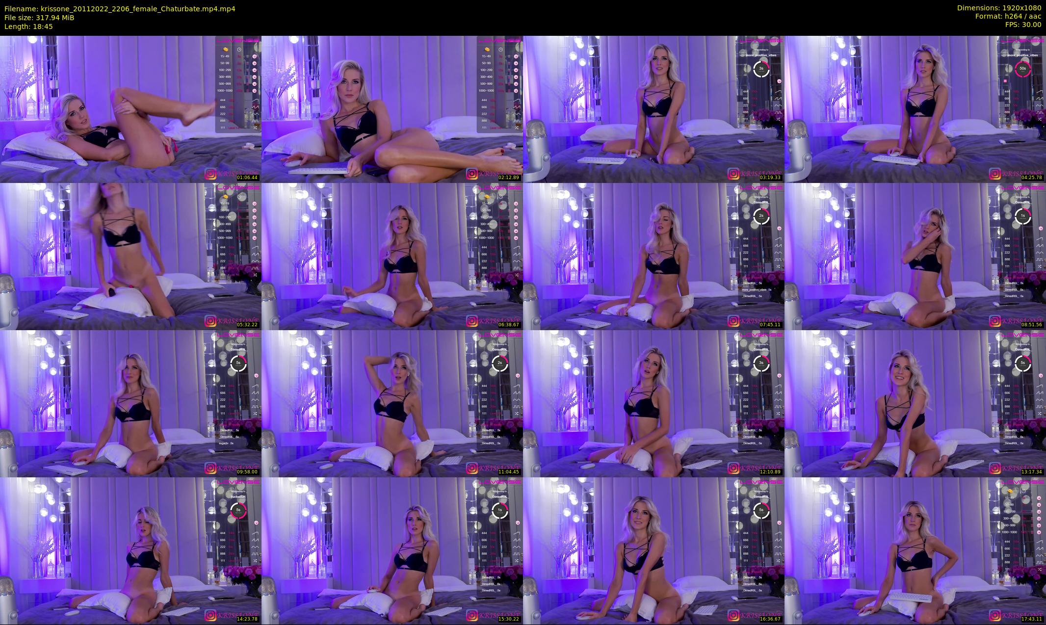 krissone — 19 minute Chaturbate female cam show recording, 1080p, Nov 20, 2022