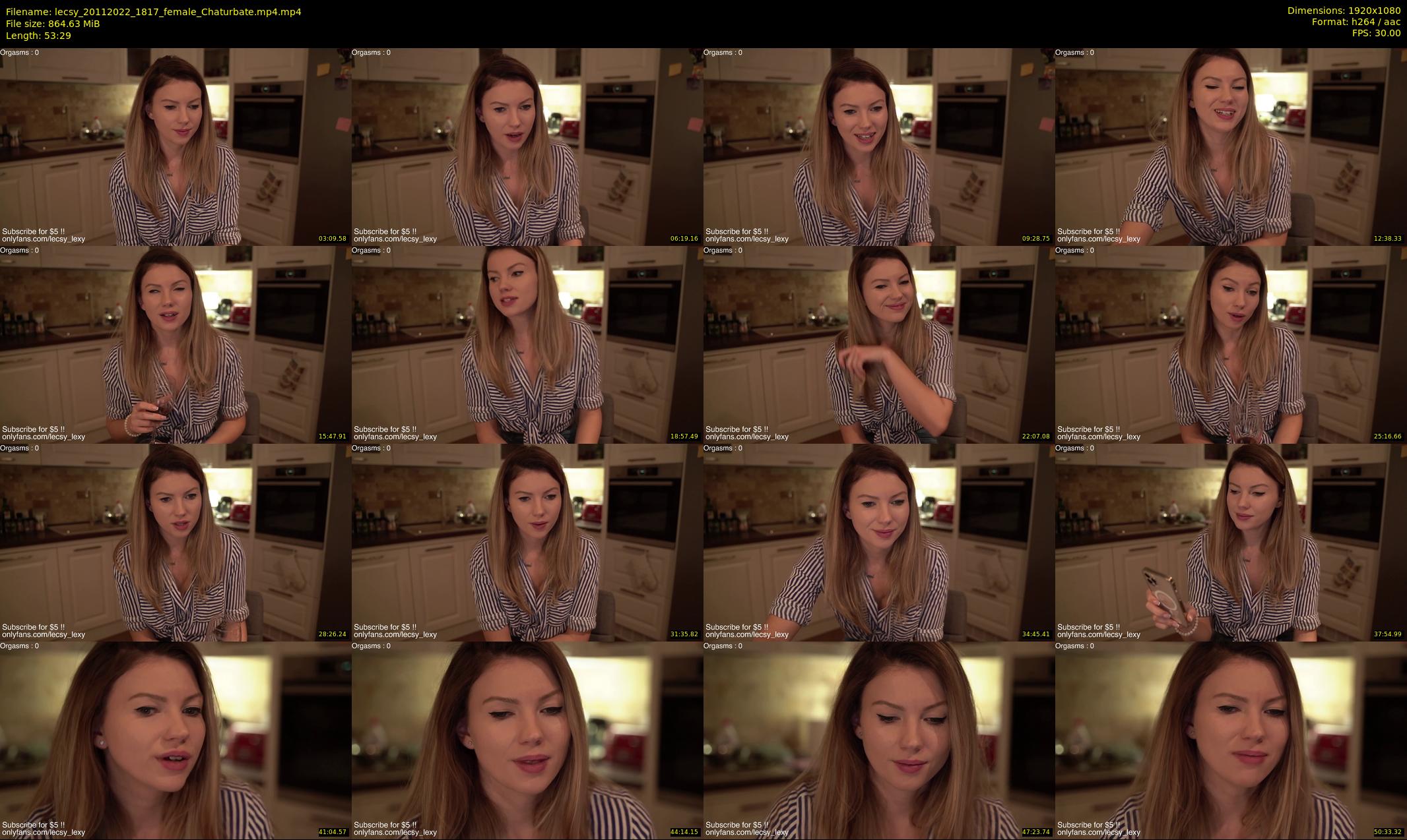 lecsy — 54 minute Chaturbate female cam show recording, 1080p, Nov 20, 2022
