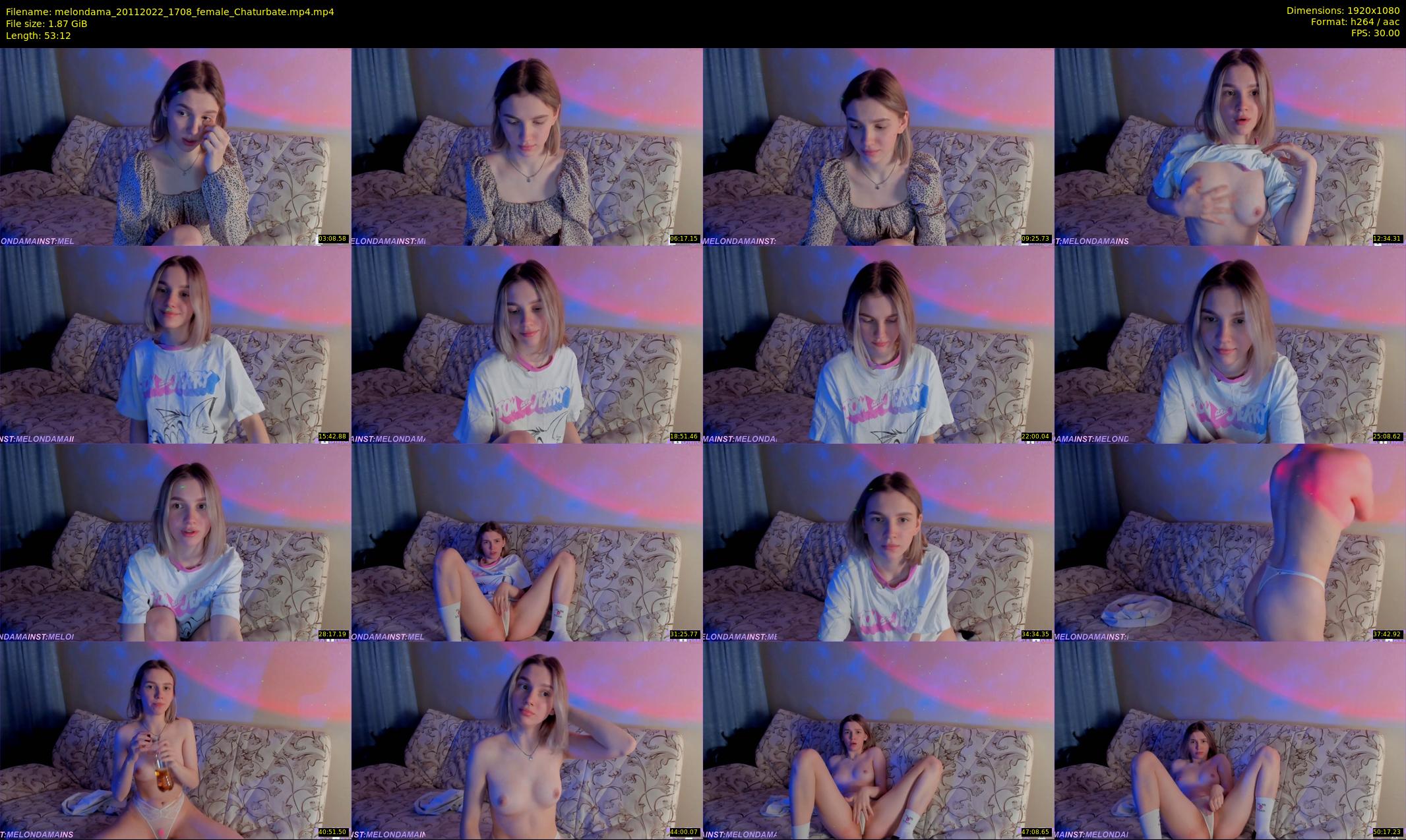 melondama — 54 minute Chaturbate female cam show recording, 1080p, Nov 20, 2022