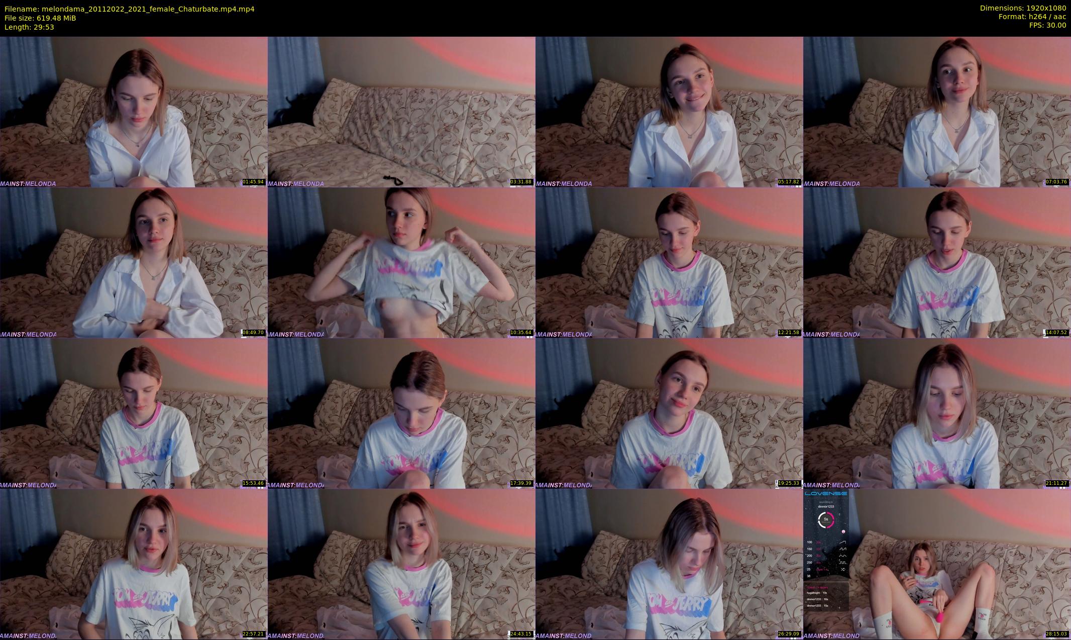 melondama — 30 minute Chaturbate female cam show recording, 1080p, Nov 20, 2022