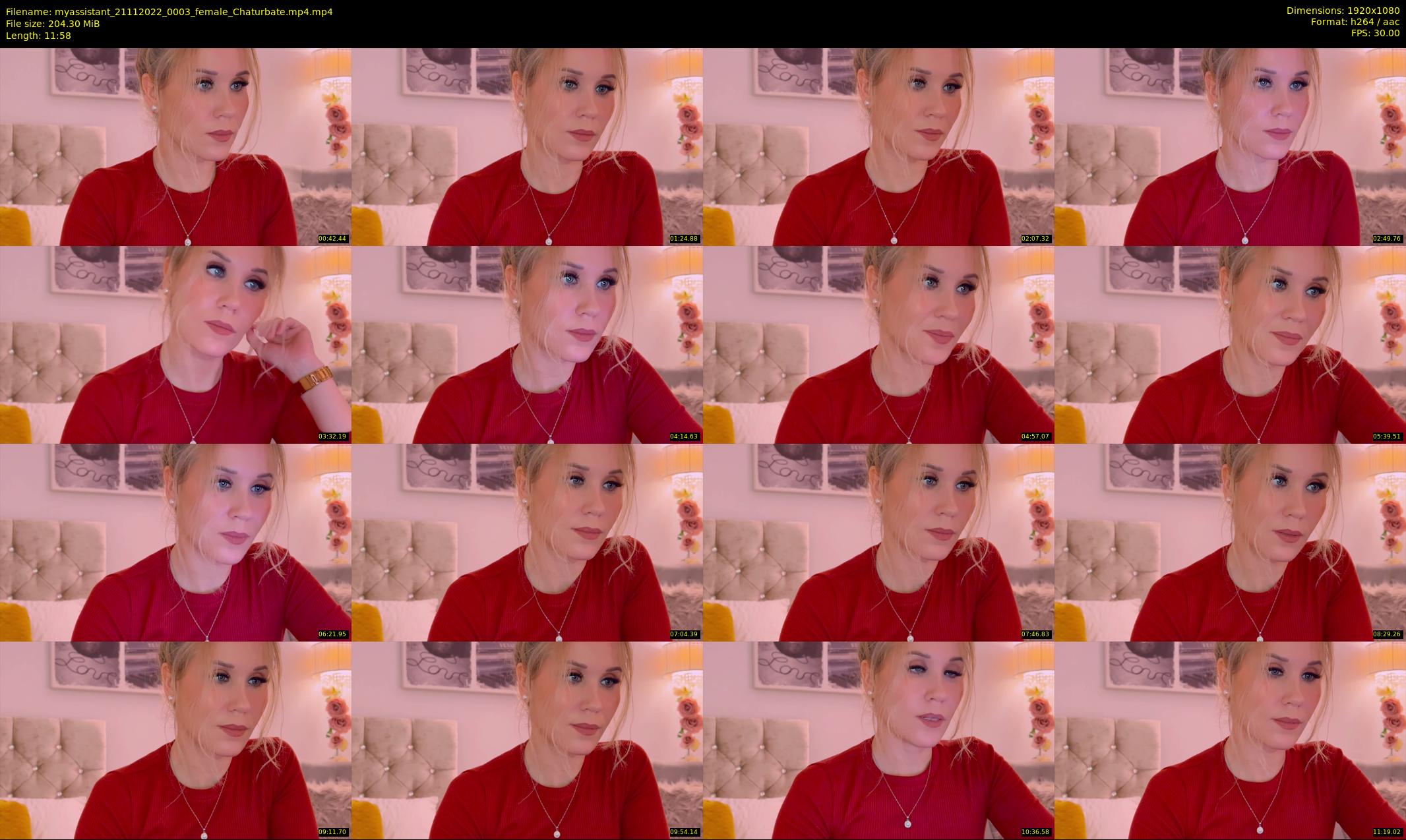 myassistant — 12 minute Chaturbate female cam show recording, 1080p, Nov 21, 2022