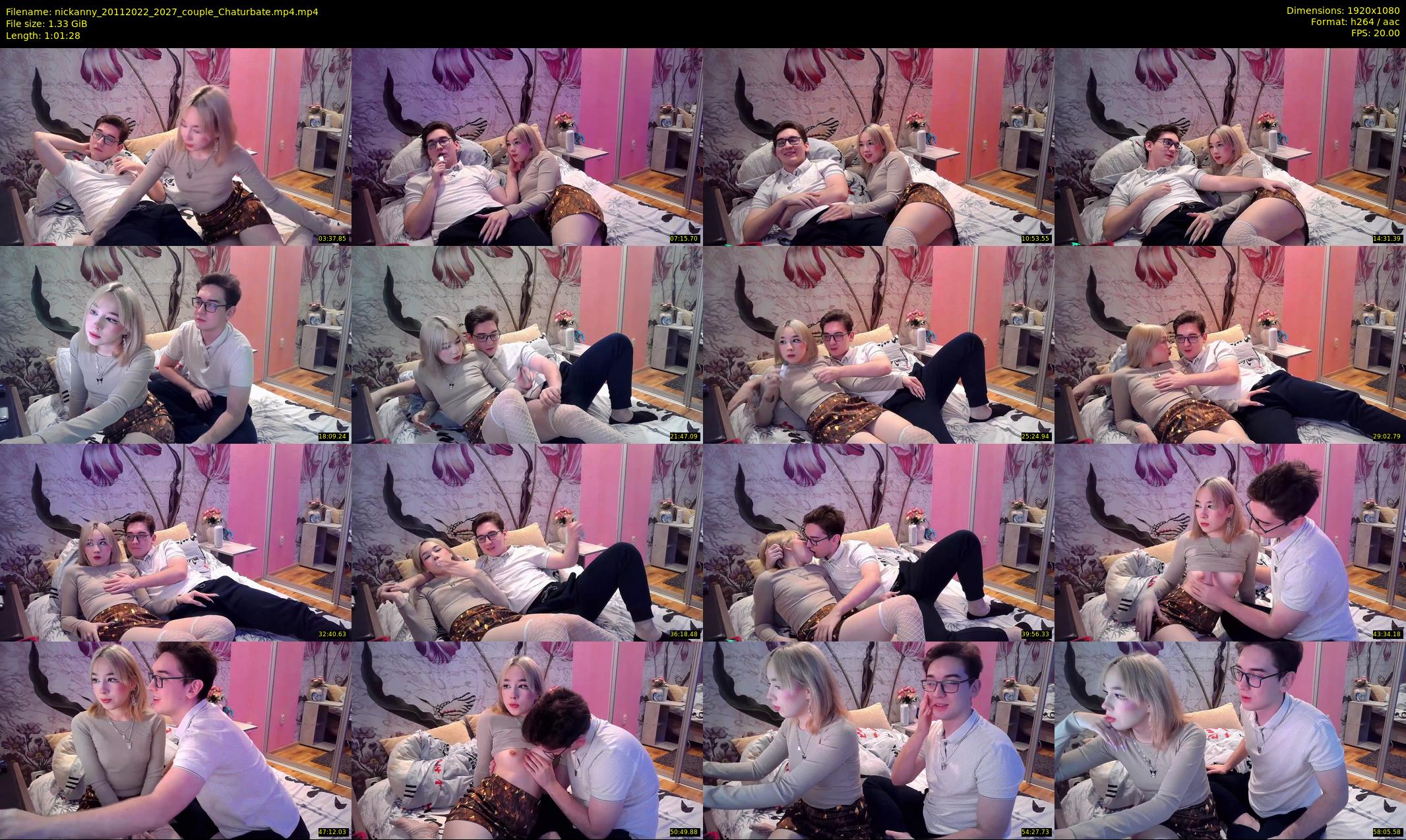 nickanny — 62 minute Chaturbate couple cam show recording, 1080p, Nov 20, 2022
