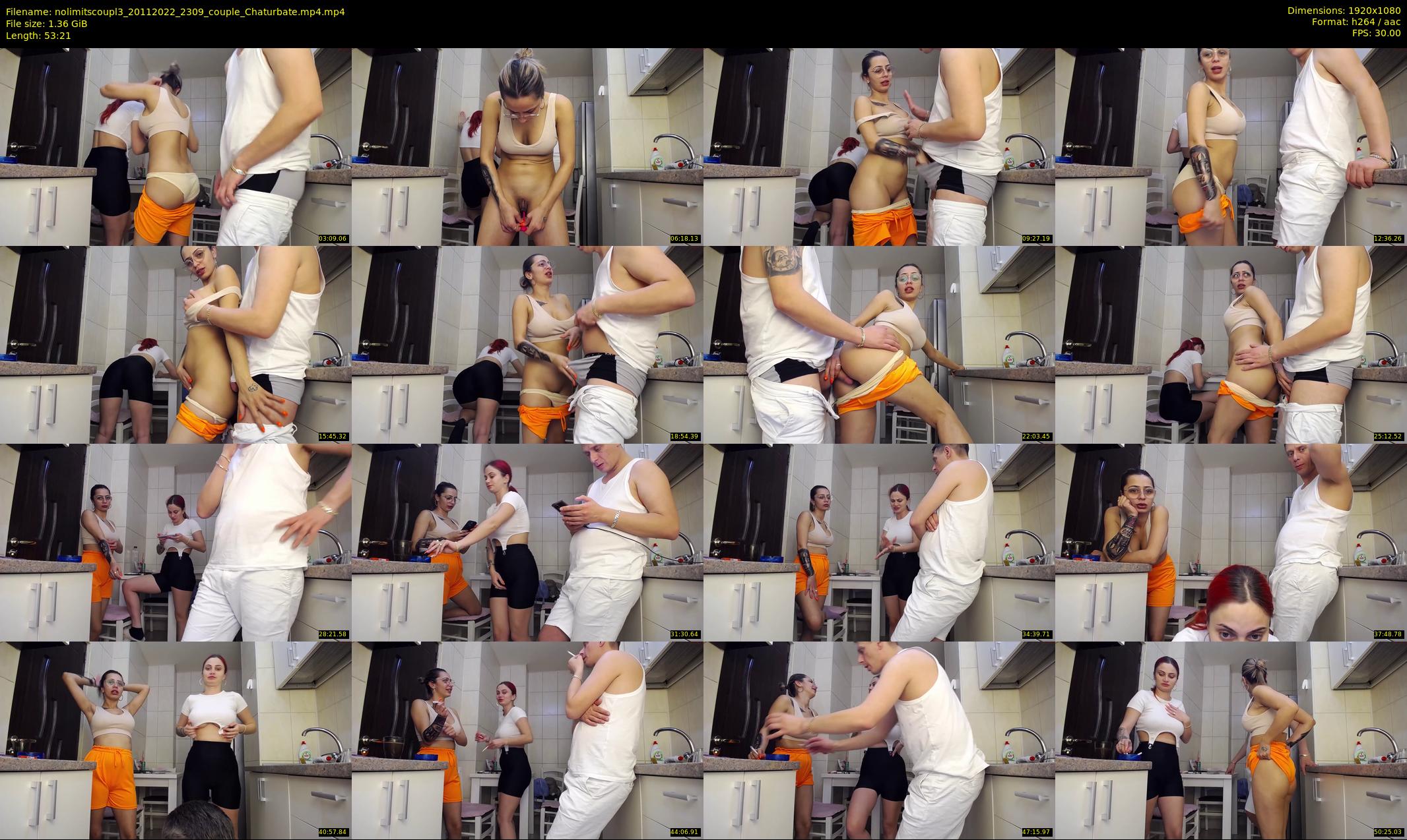 nolimitscoupl3 — 54 minute Chaturbate couple cam show recording, 1080p, Nov 20, 2022