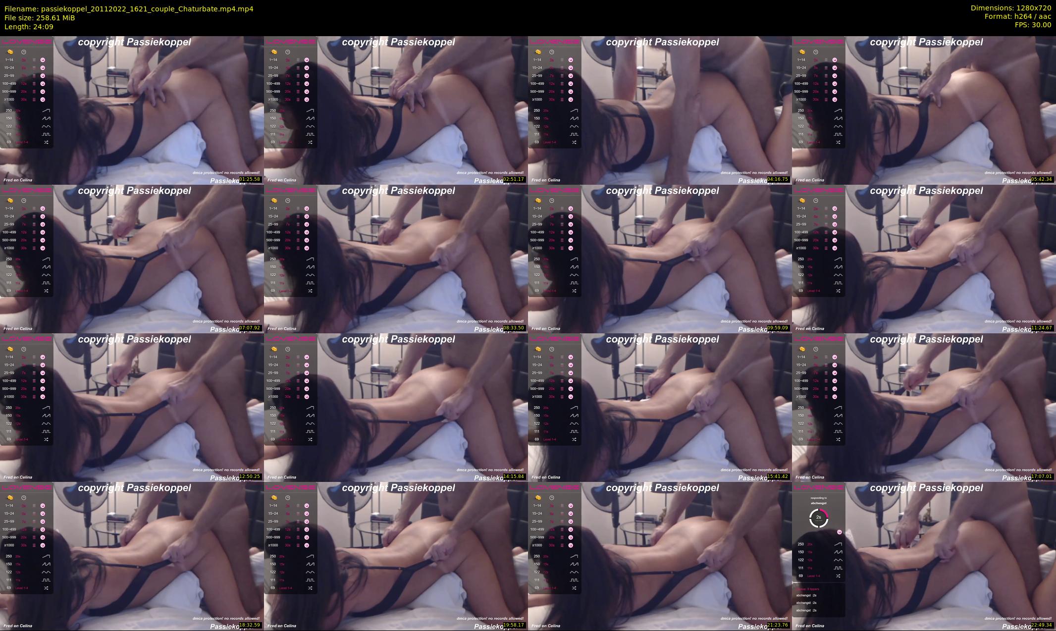 passiekoppel — 25 minute Chaturbate couple cam show recording, 720p, Nov 20, 2022