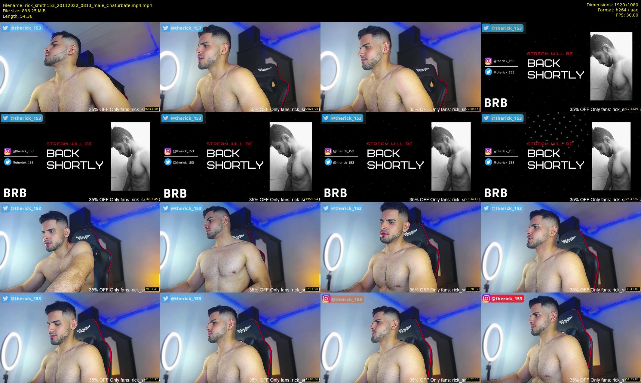 rick_smith153 — 55 minute Chaturbate male cam show recording, 1080p, Nov 20, 2022