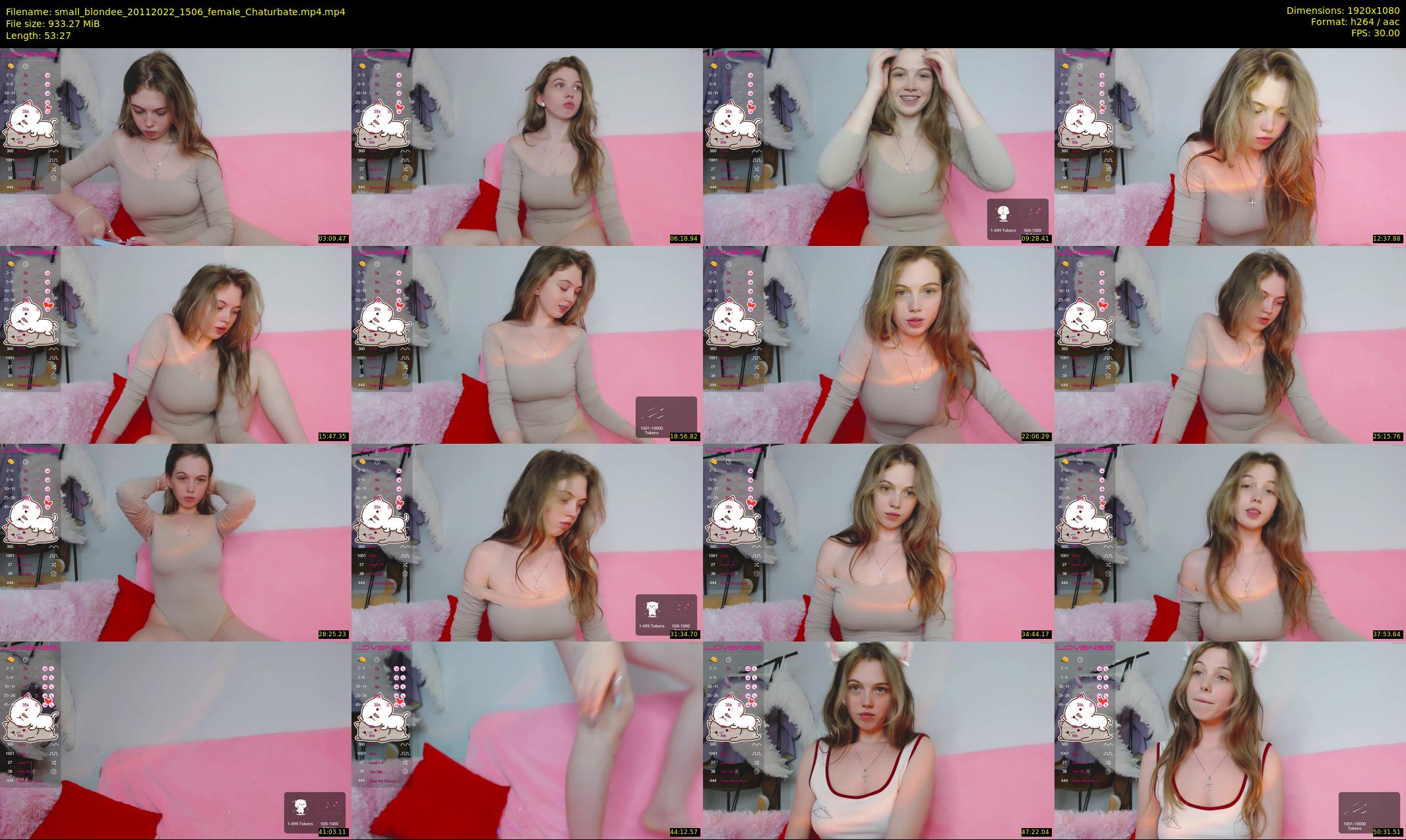 small_blondee — 54 minute Chaturbate female cam show recording, 1080p, Nov 20, 2022