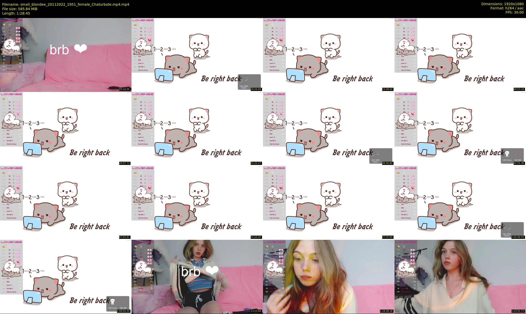 small_blondee — 89 minute Chaturbate female cam show recording, 1080p, Nov 20, 2022