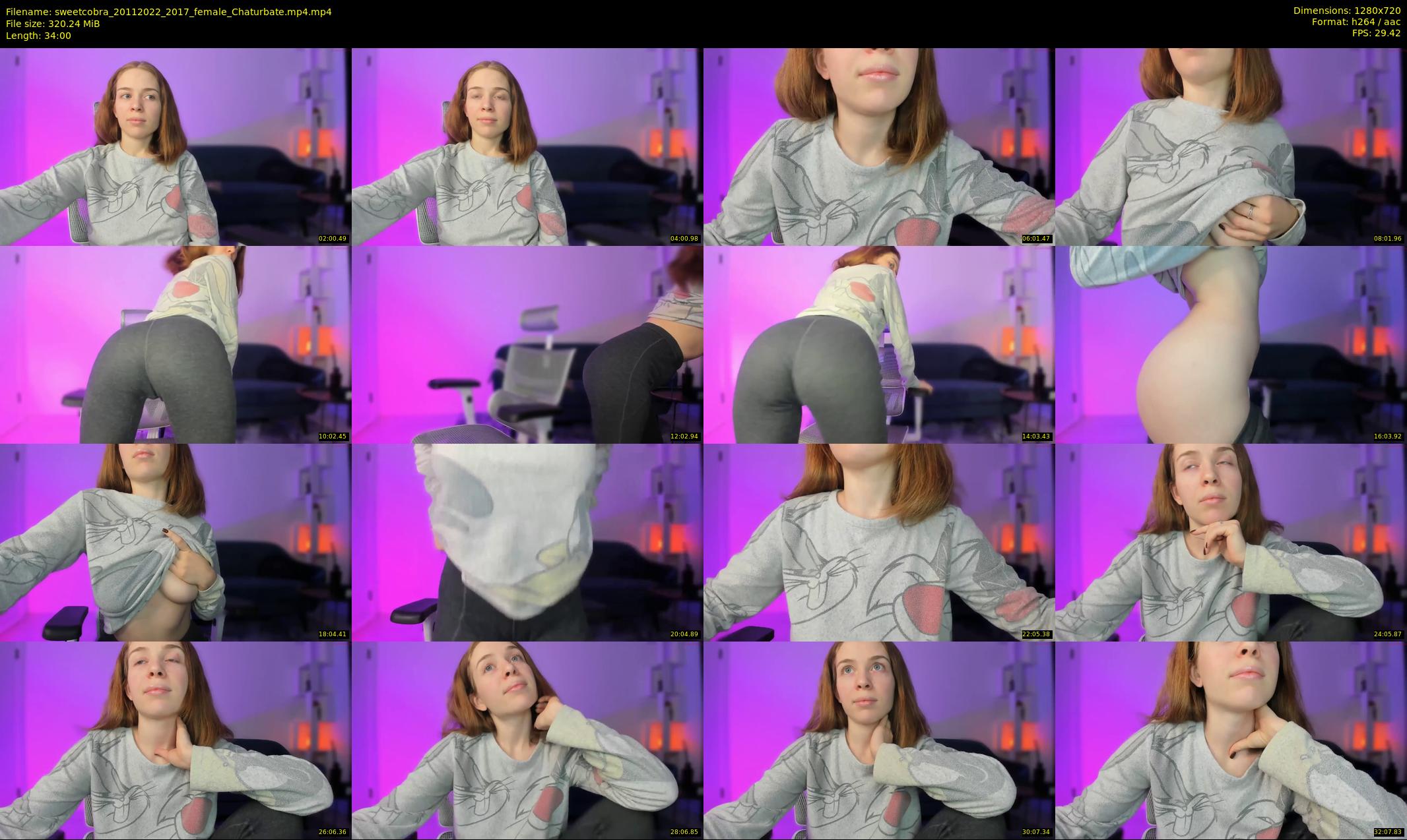 sweetcobra — 34 minute Chaturbate female cam show recording, 720p, Nov 20, 2022