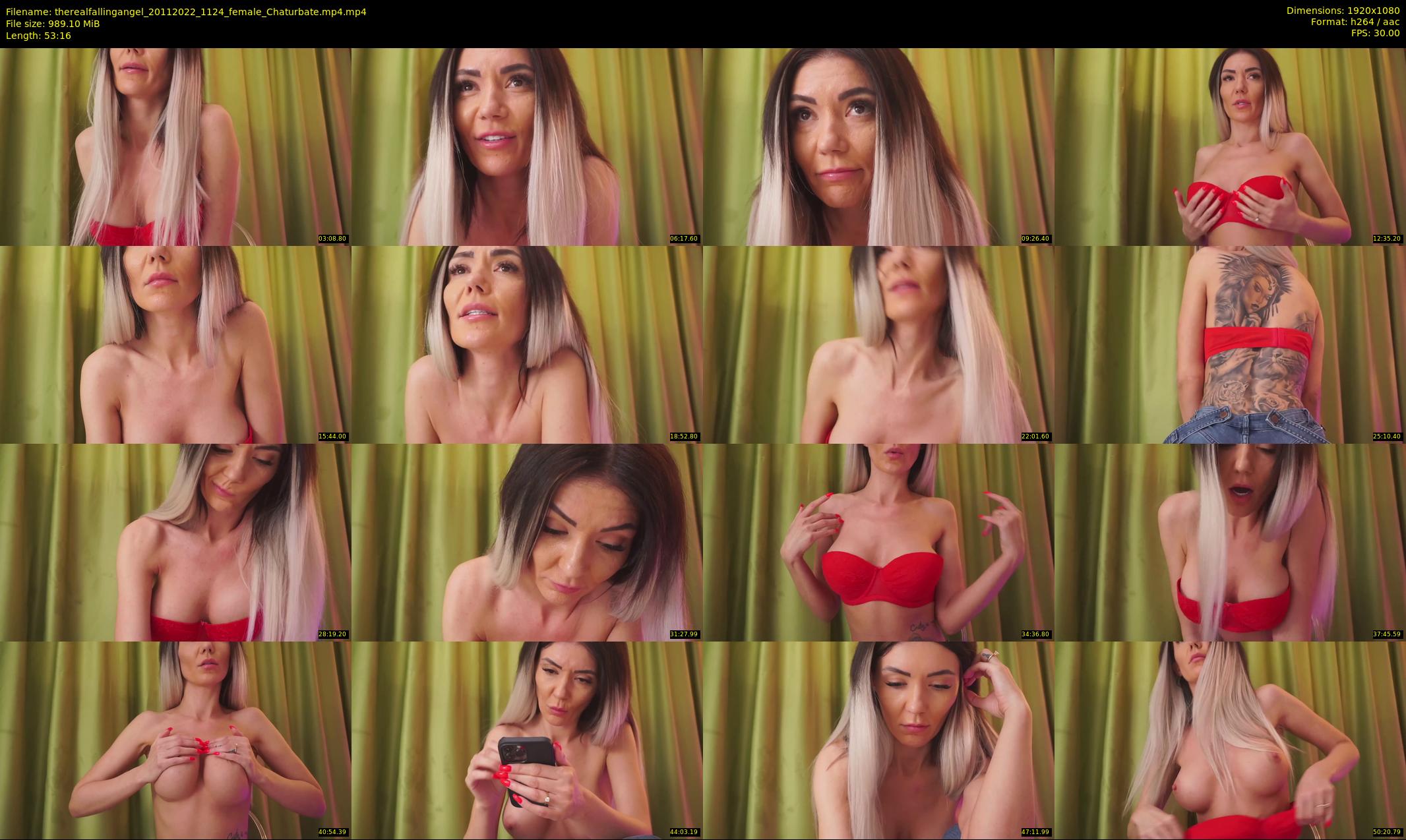 therealfallingangel — 54 minute Chaturbate female cam show recording, 1080p, Nov 20, 2022