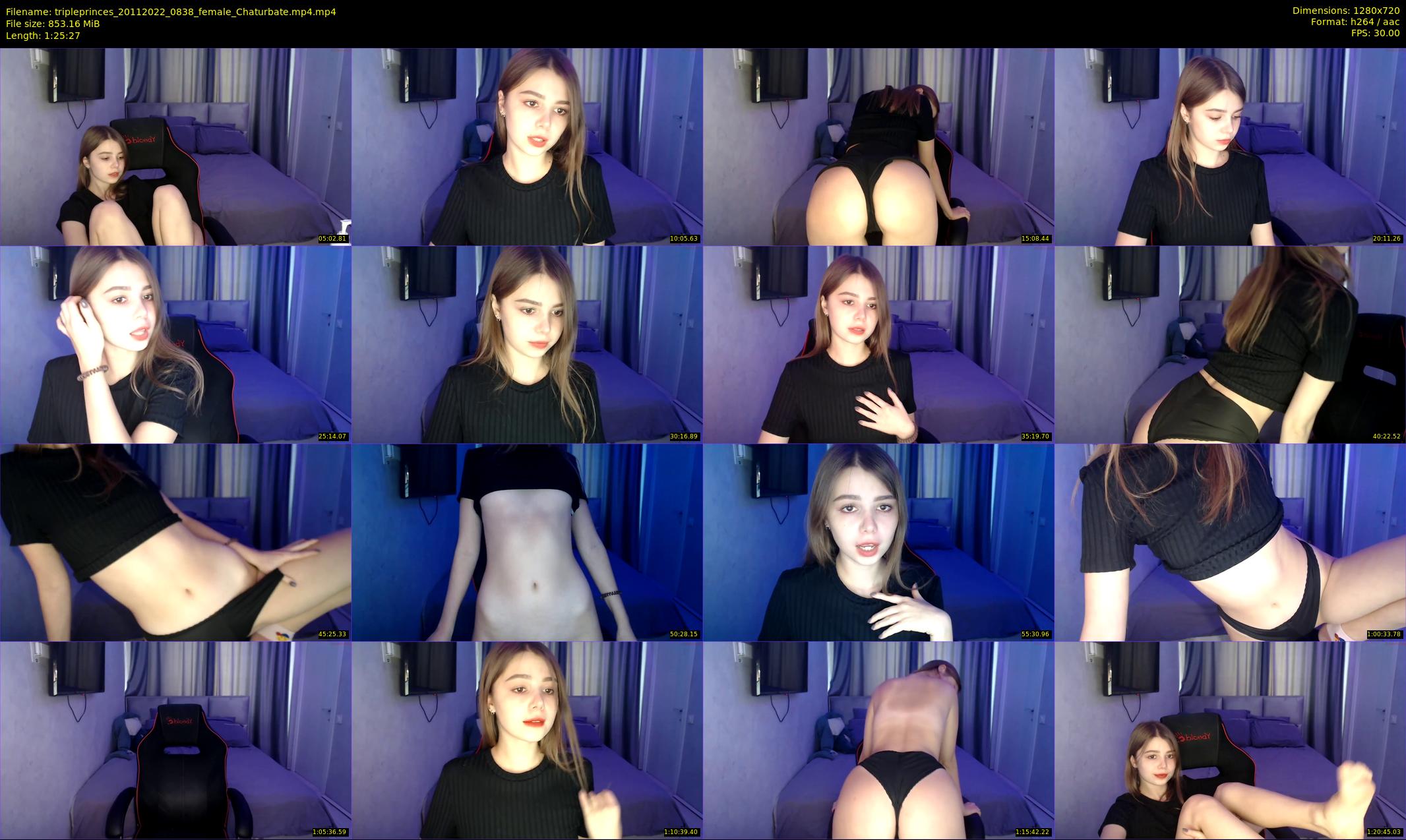 tripleprinces — 86 minute Chaturbate female cam show recording, 720p, Nov 20, 2022