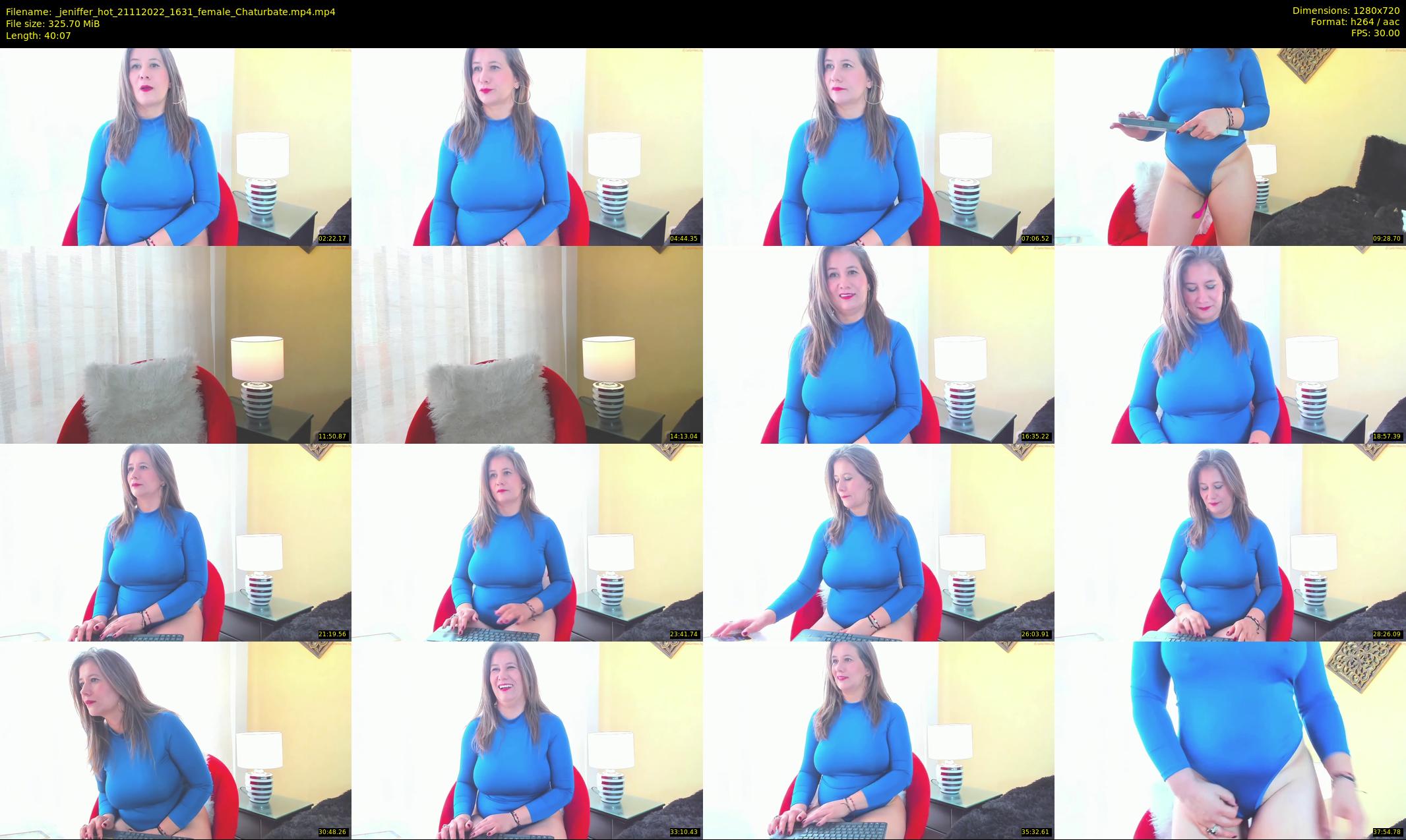 _jeniffer_hot — 41 minute Chaturbate female cam show recording, 720p, Nov 21, 2022