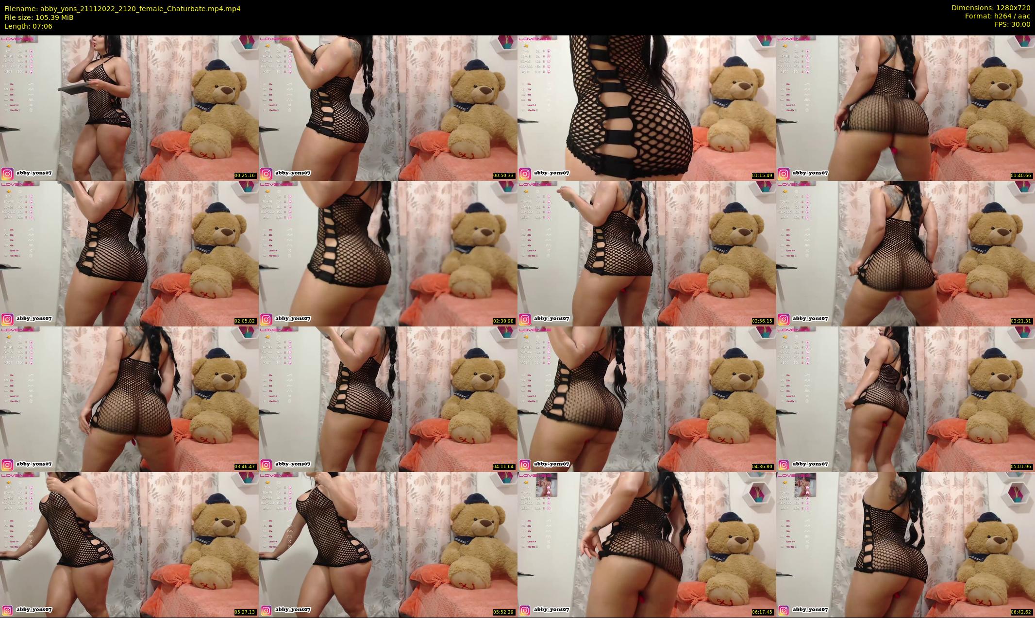 abby_yons — 8 minute Chaturbate female cam show recording, 720p, Nov 21, 2022