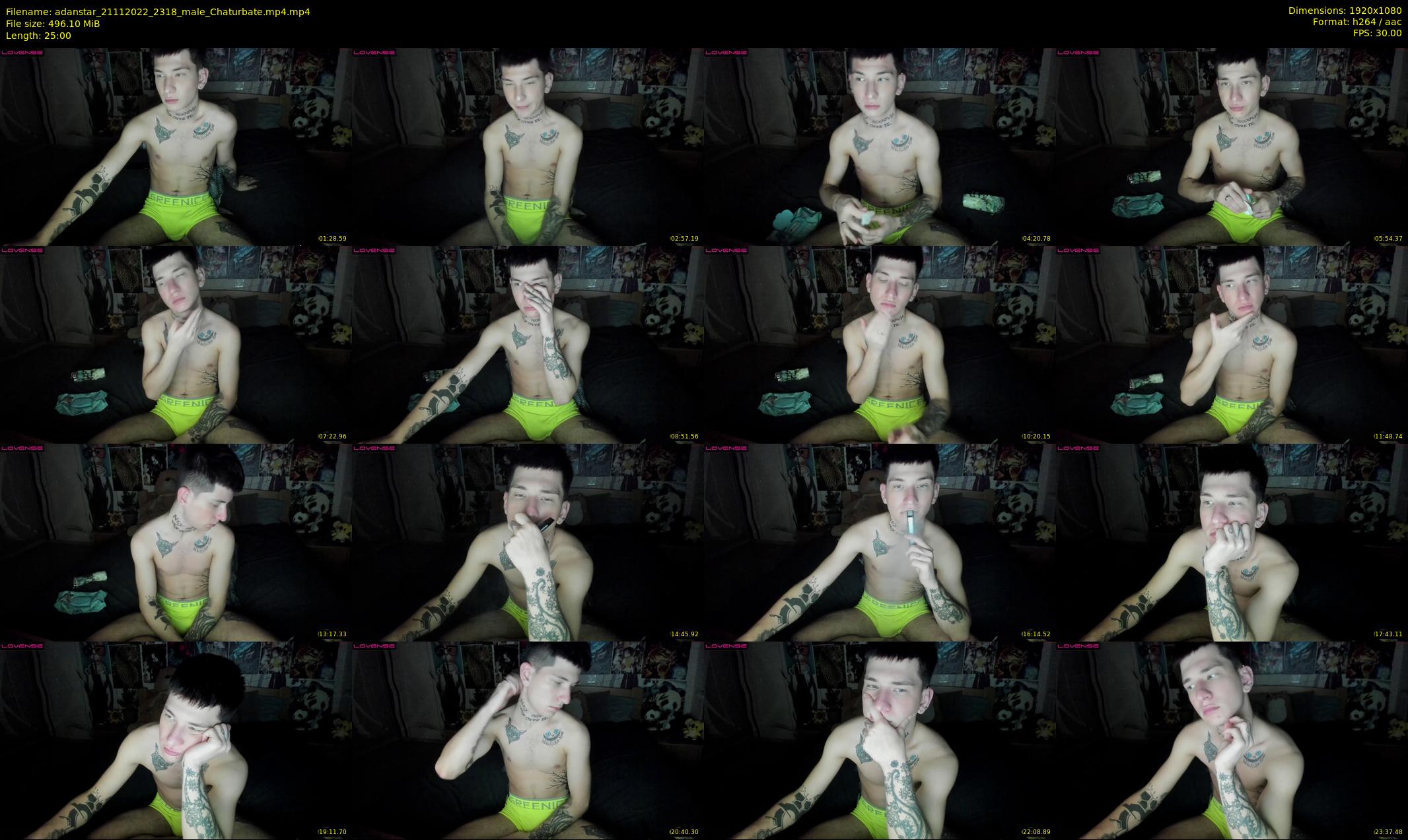 adanstar — 25 minute Chaturbate male cam show recording, 1080p, Nov 21, 2022