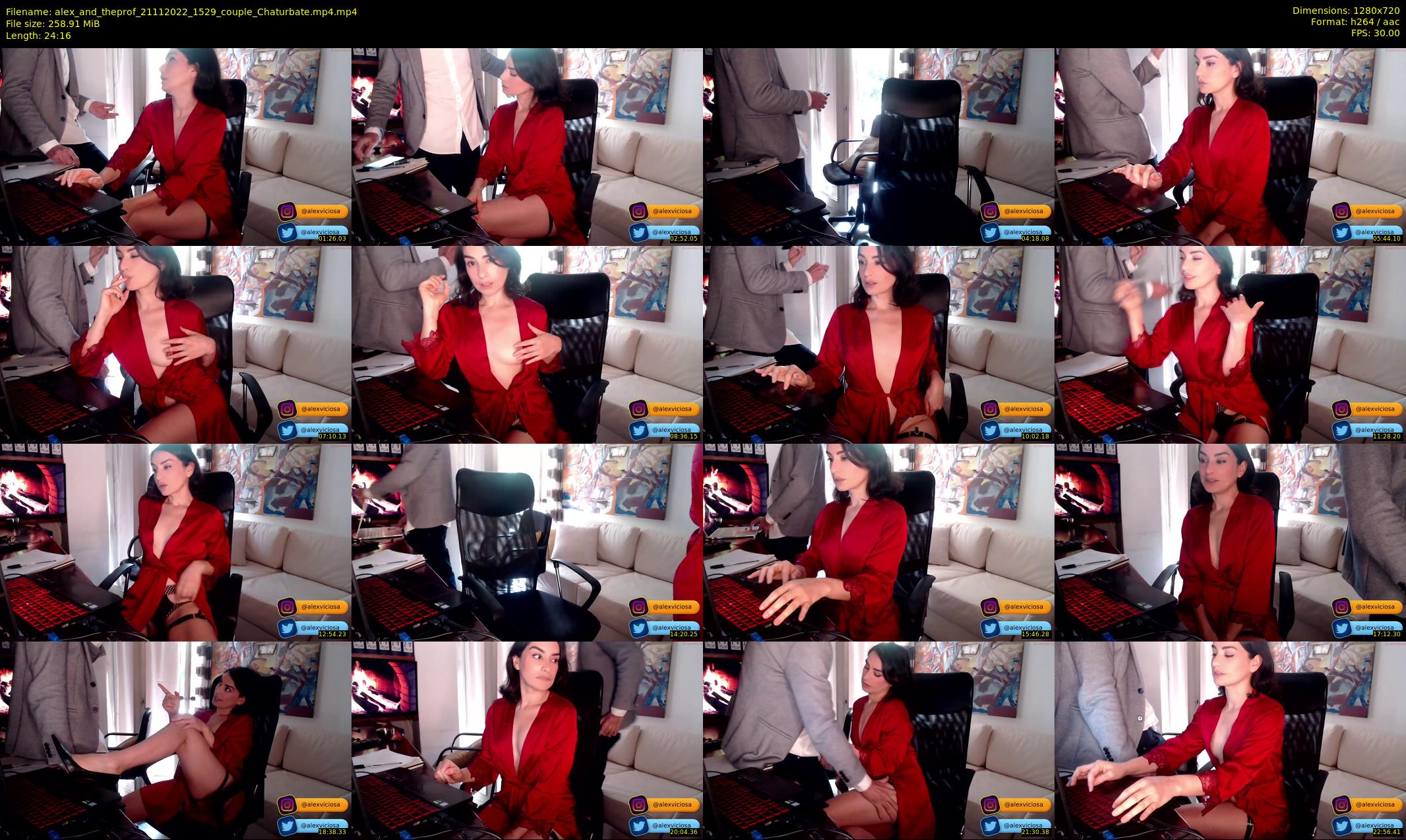 alex_and_theprof — 25 minute Chaturbate couple cam show recording, 720p, Nov 21, 2022