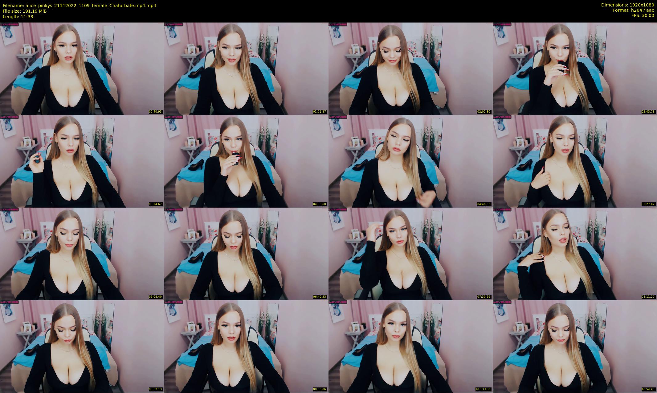 alice_pinkys — 12 minute Chaturbate female cam show recording, 1080p, Nov 21, 2022