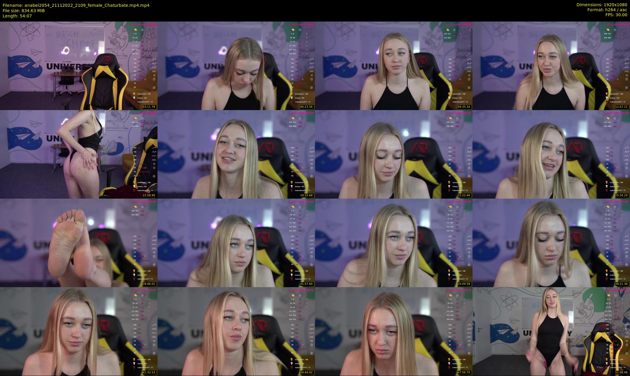 anabel2054 — 55 minute Chaturbate female cam show recording, 1080p, Nov 21, 2022