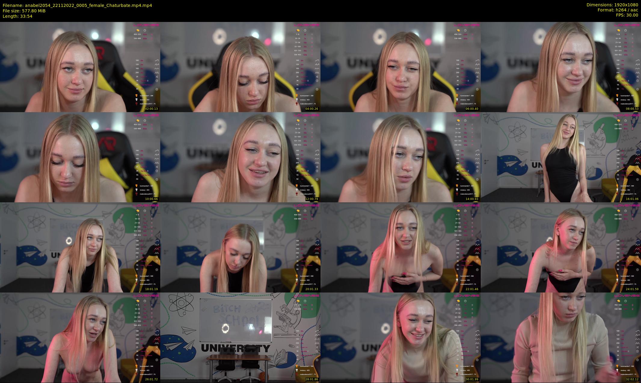anabel2054 — 34 minute Chaturbate female cam show recording, 1080p, Nov 22, 2022