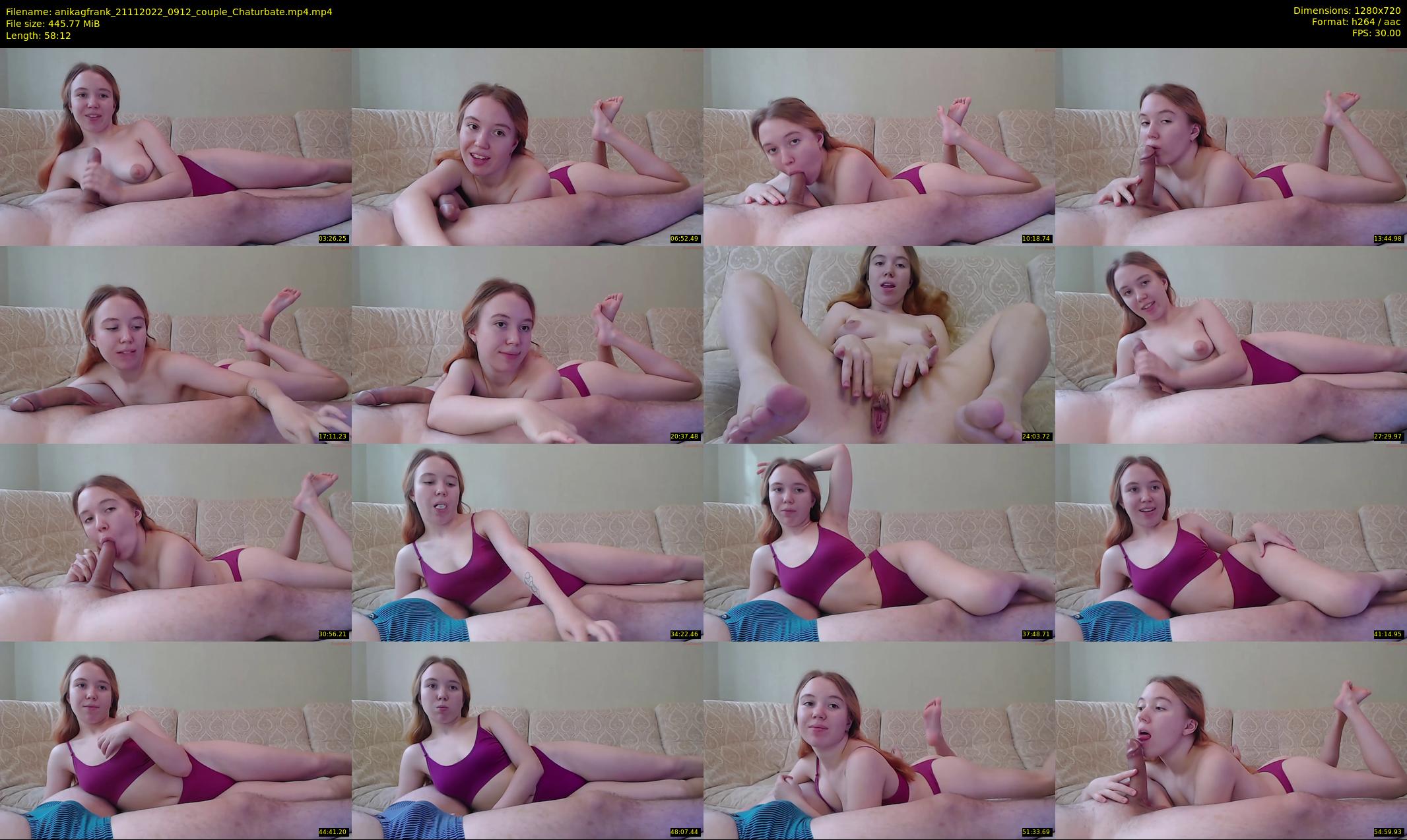 anikagfrank — 59 minute Chaturbate couple cam show recording, 720p, Nov 21, 2022