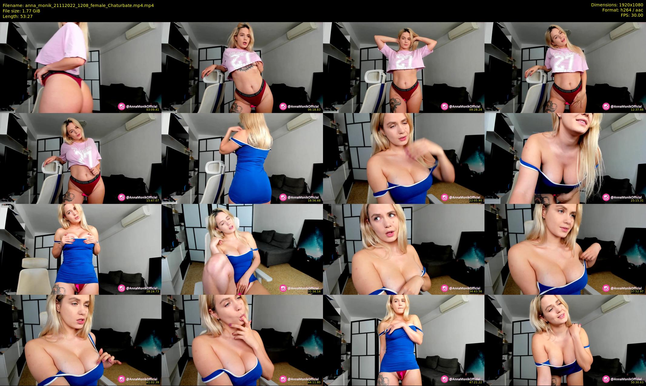 anna_monik — 54 minute Chaturbate couple cam show recording, 1080p, Nov 21, 2022