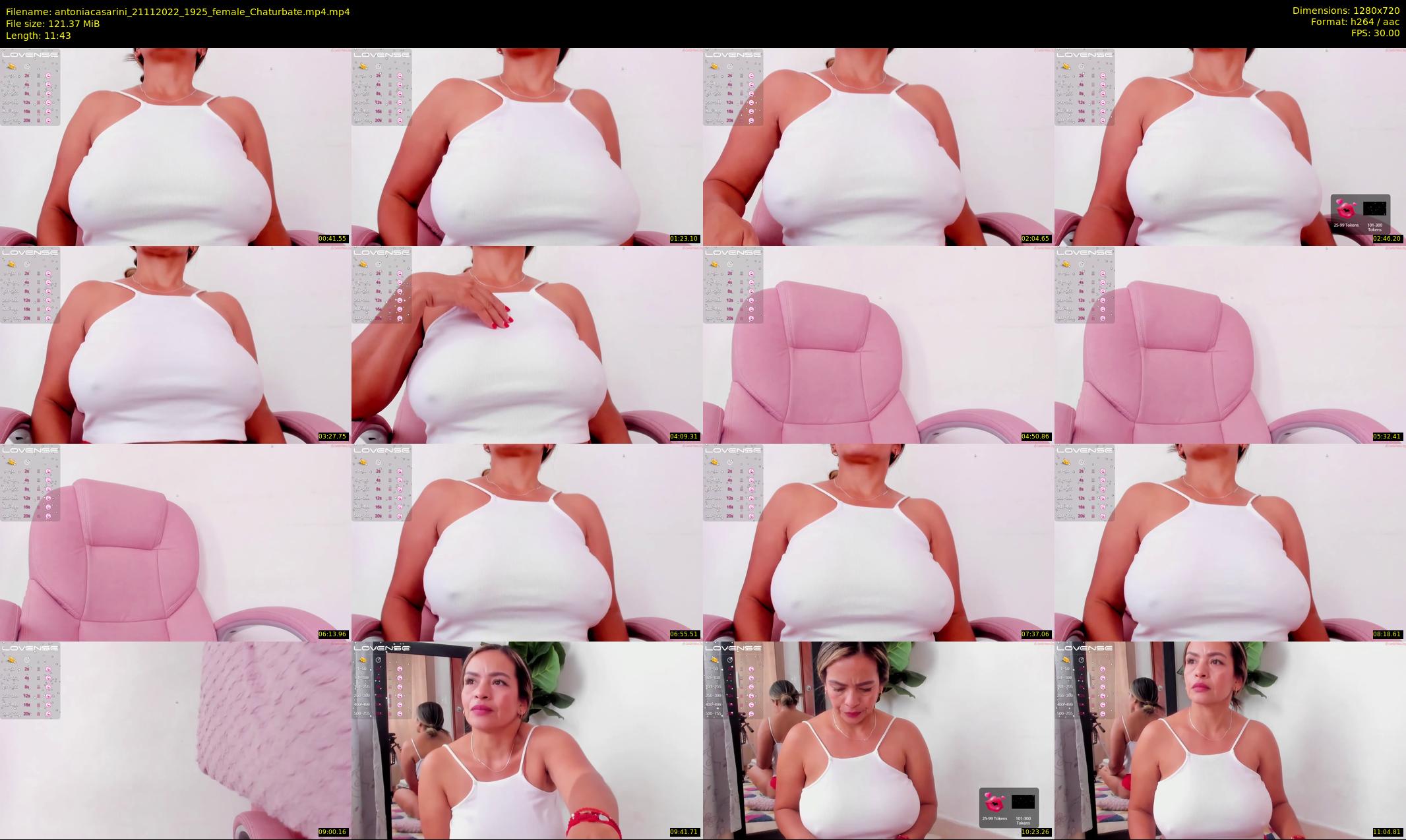 antoniacasarini — 12 minute Chaturbate female cam show recording, 720p, Nov 21, 2022