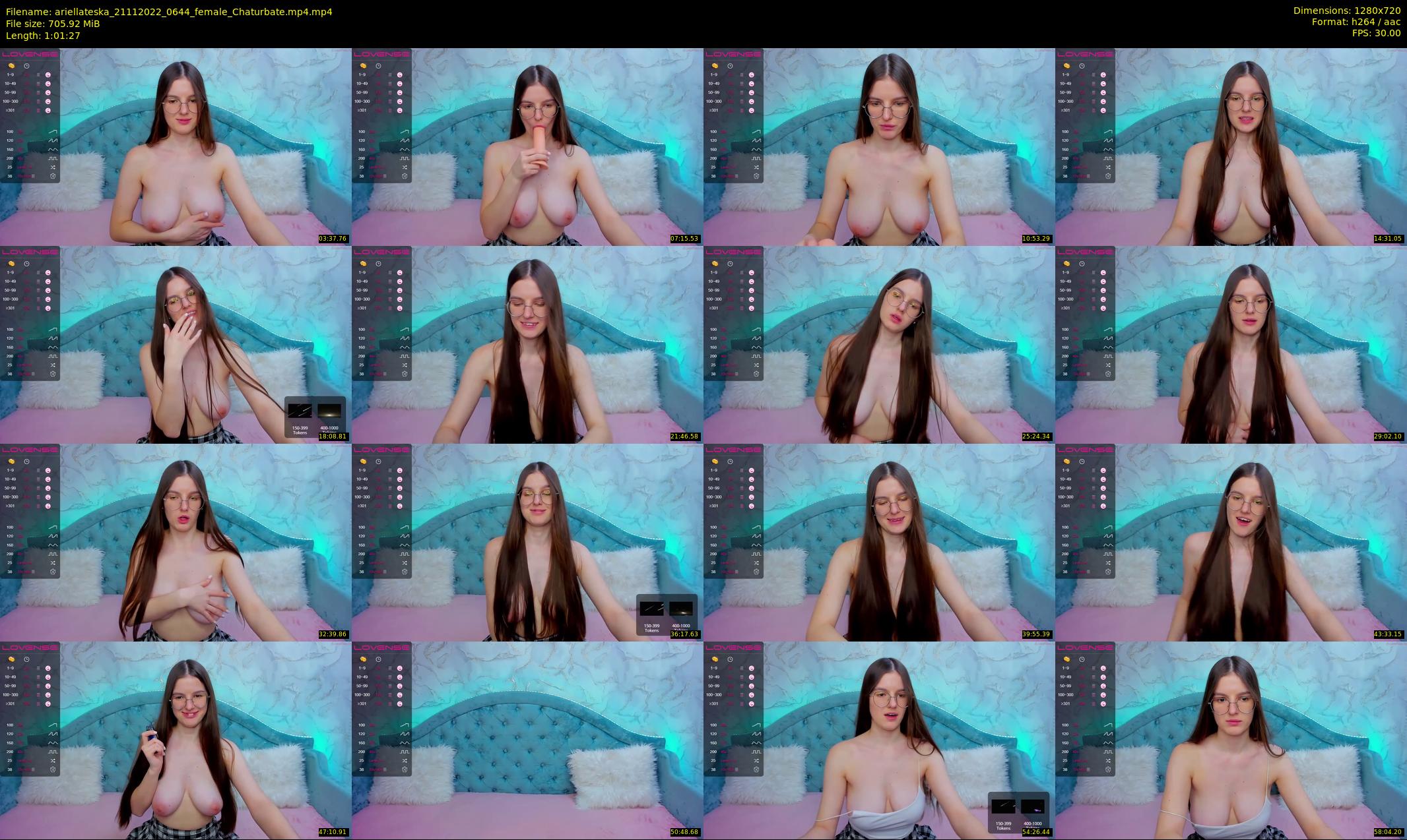 ariellateska — 62 minute Chaturbate female cam show recording, 720p, Nov 21, 2022
