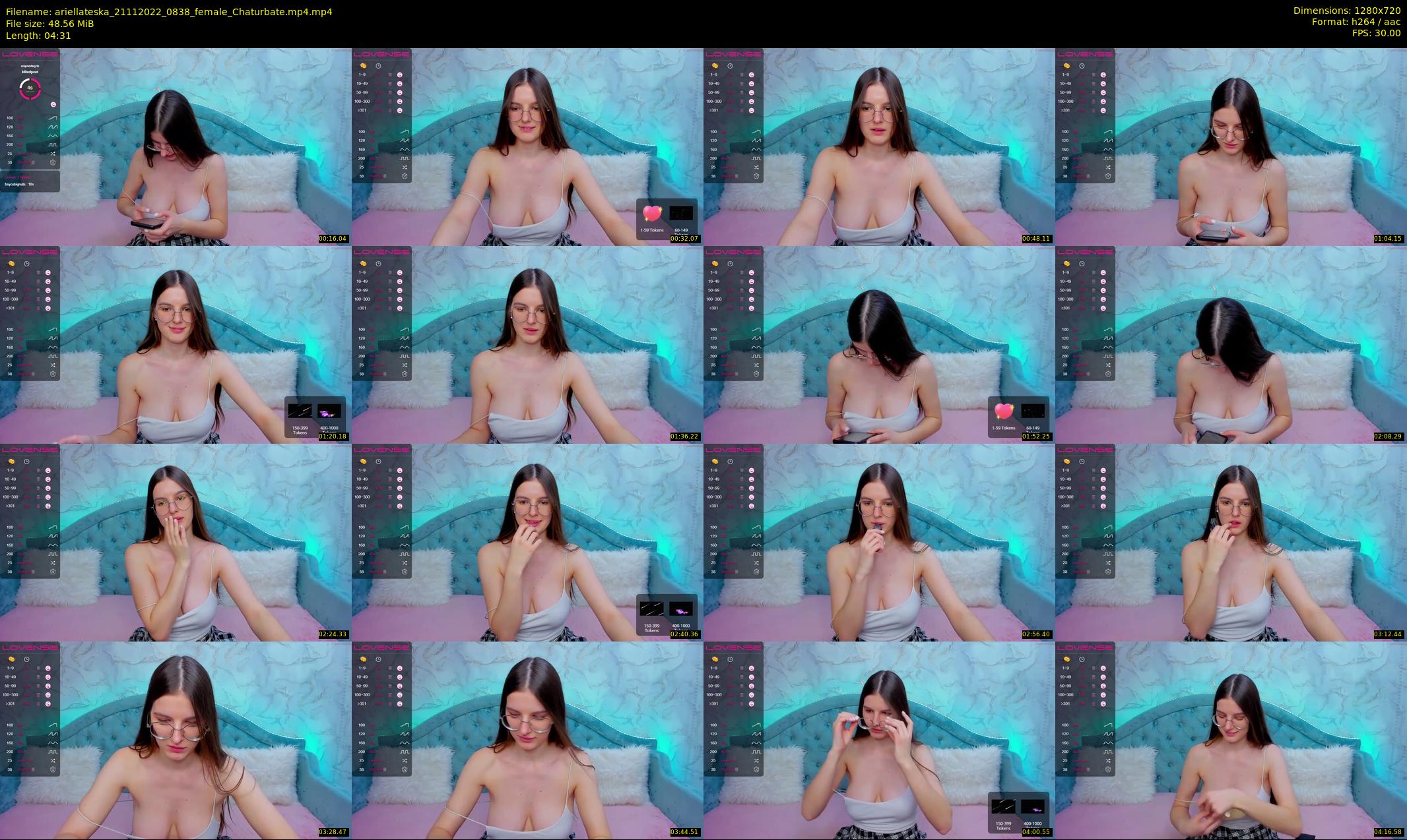 ariellateska — 5 minute Chaturbate female cam show recording, 720p, Nov 21, 2022