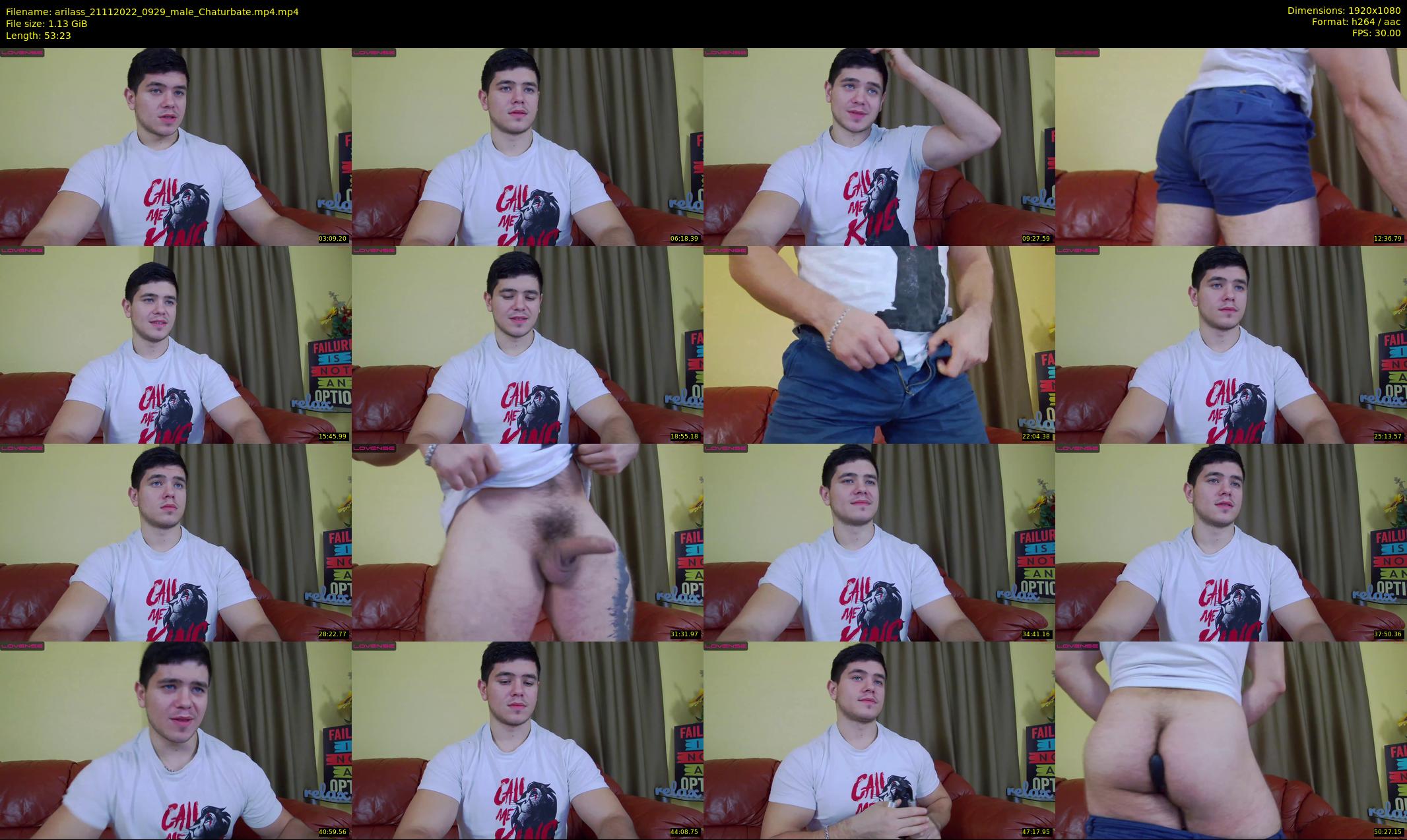 arilass — 54 minute Chaturbate male cam show recording, 1080p, Nov 21, 2022