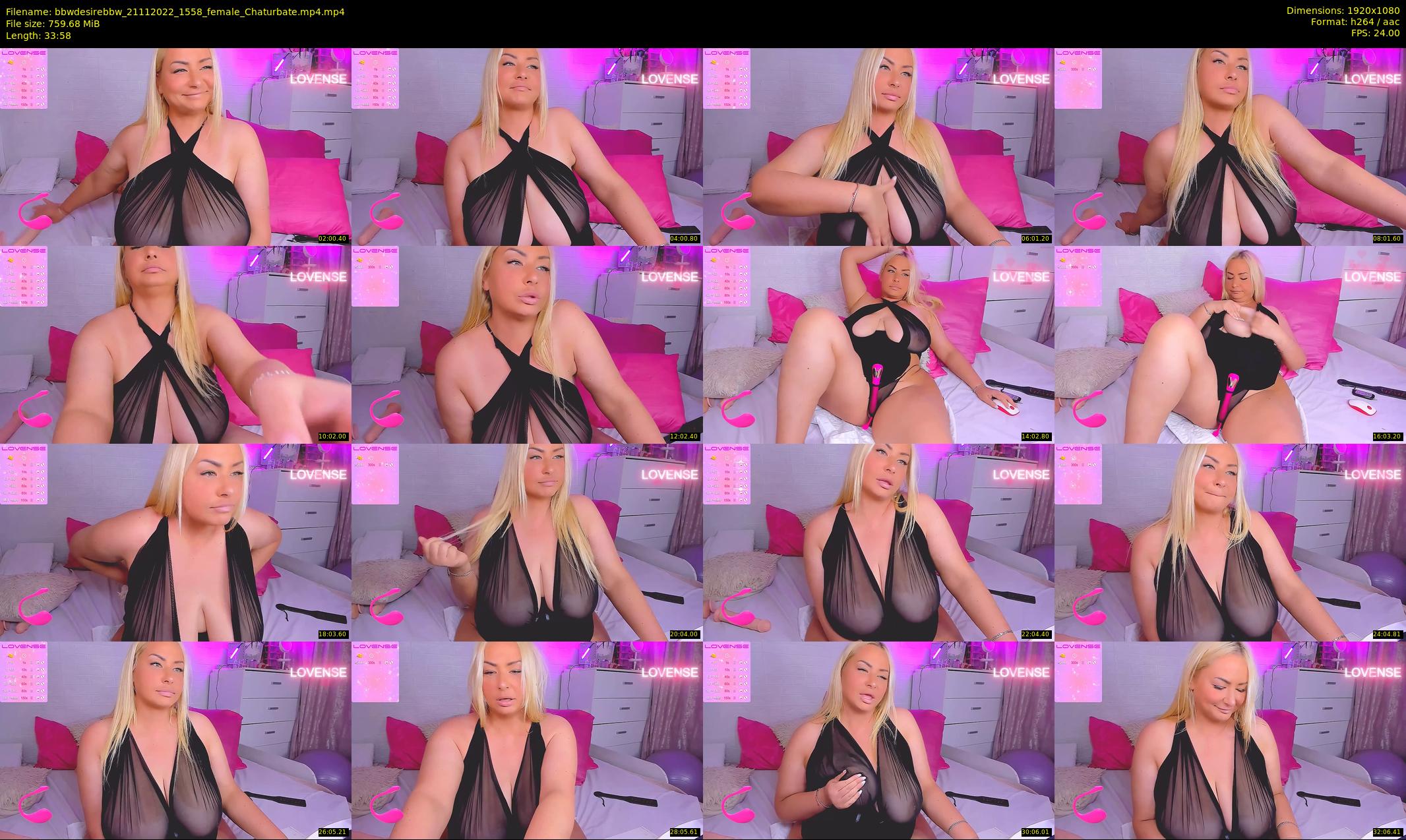 bbwdesirebbw — 34 minute Chaturbate female cam show recording, 1080p, Nov 21, 2022