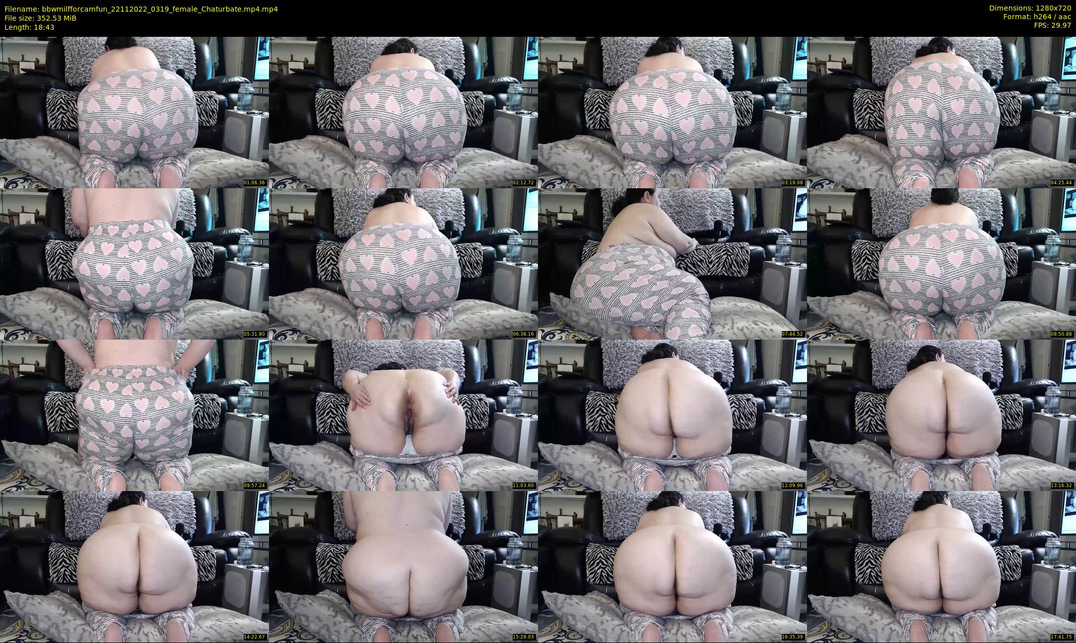 bbwmilfforcamfun — 19 minute Chaturbate female cam show recording, 720p, Nov 22, 2022