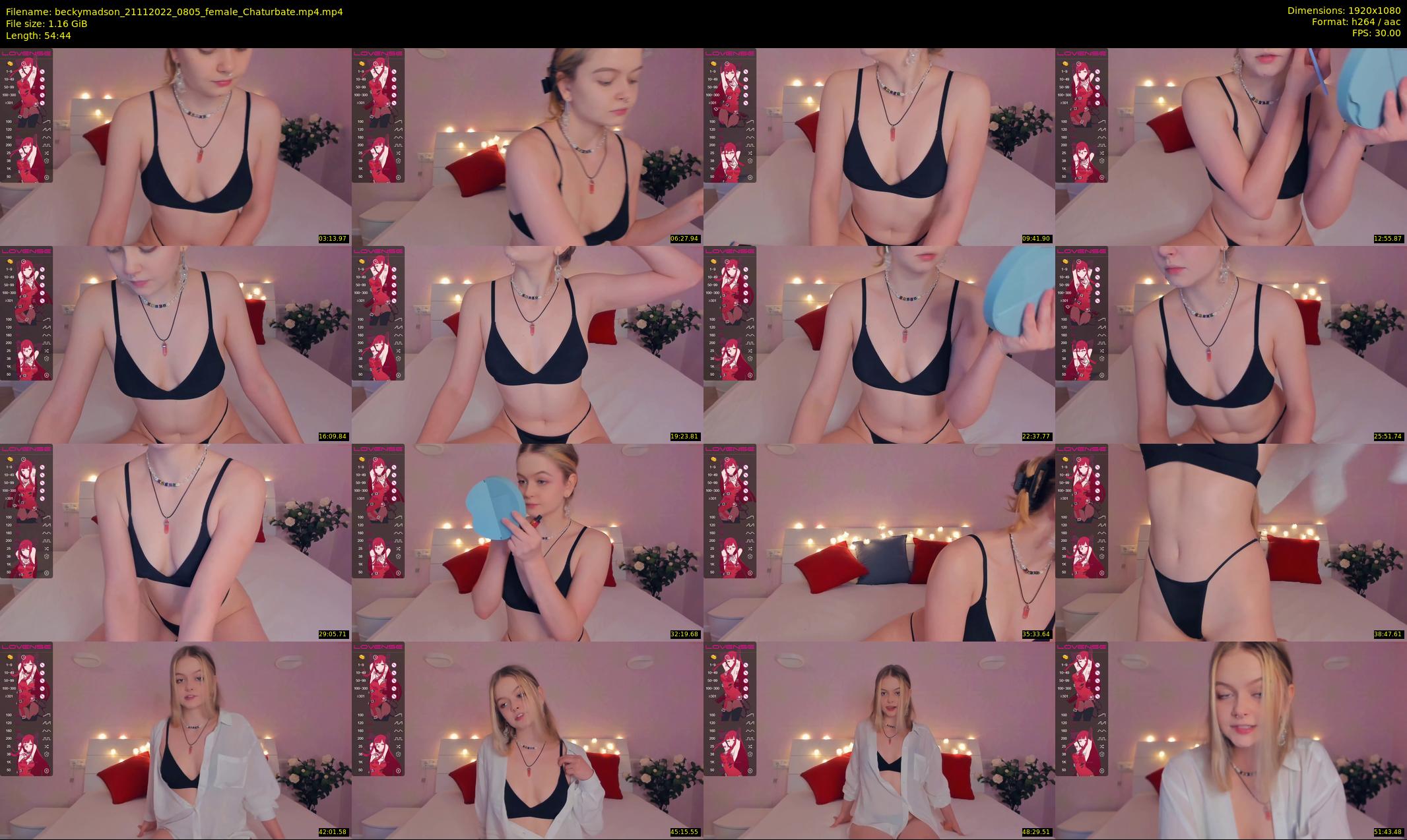 beckymadson — 55 minute Chaturbate female cam show recording, 1080p, Nov 21, 2022
