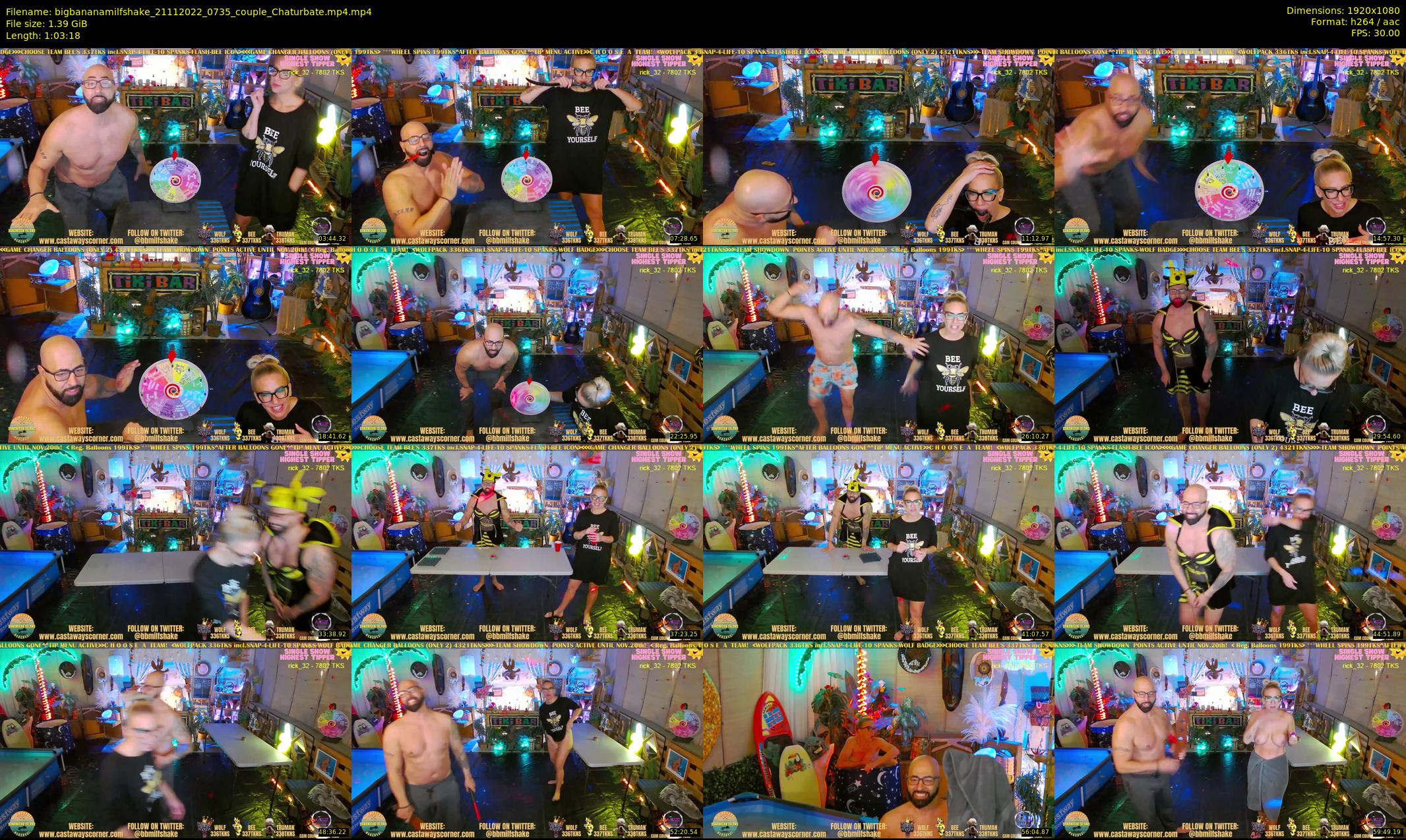bigbananamilfshake — 64 minute Chaturbate couple cam show recording, 1080p, Nov 21, 2022