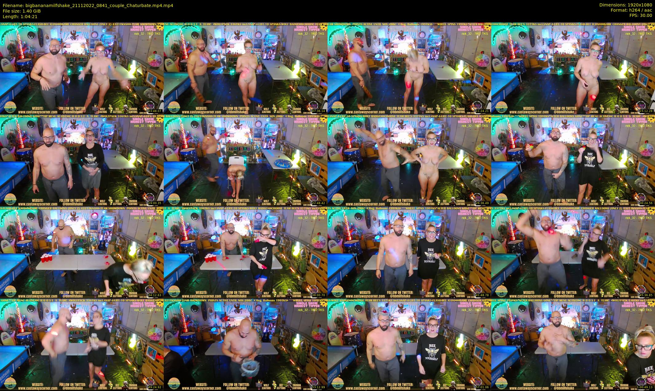 bigbananamilfshake — 65 minute Chaturbate couple cam show recording, 1080p, Nov 21, 2022
