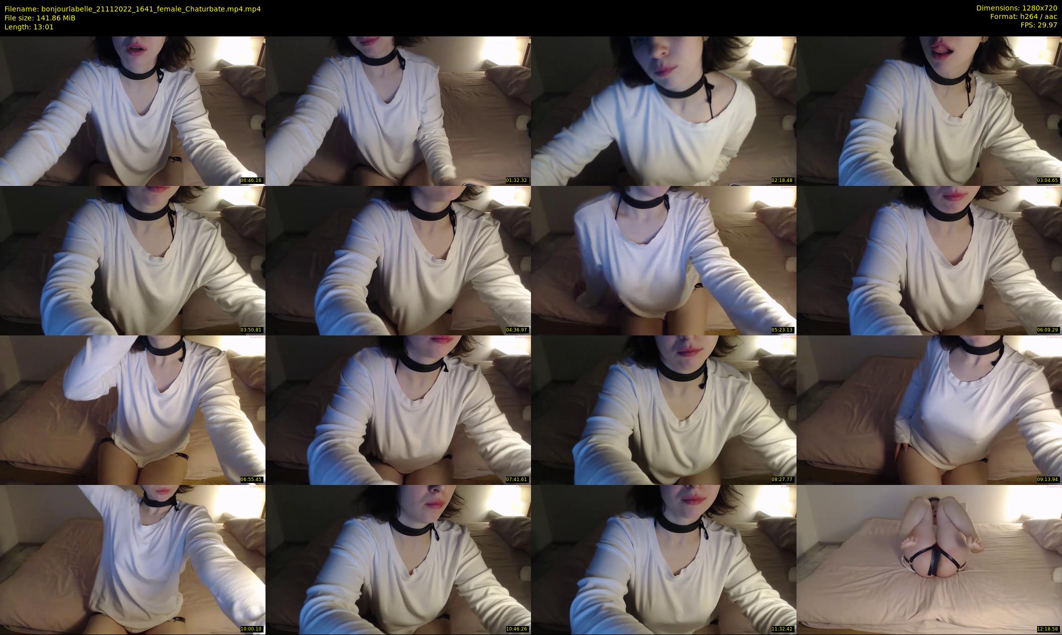 bonjourlabelle — 14 minute Chaturbate female cam show recording, 720p, Nov 21, 2022