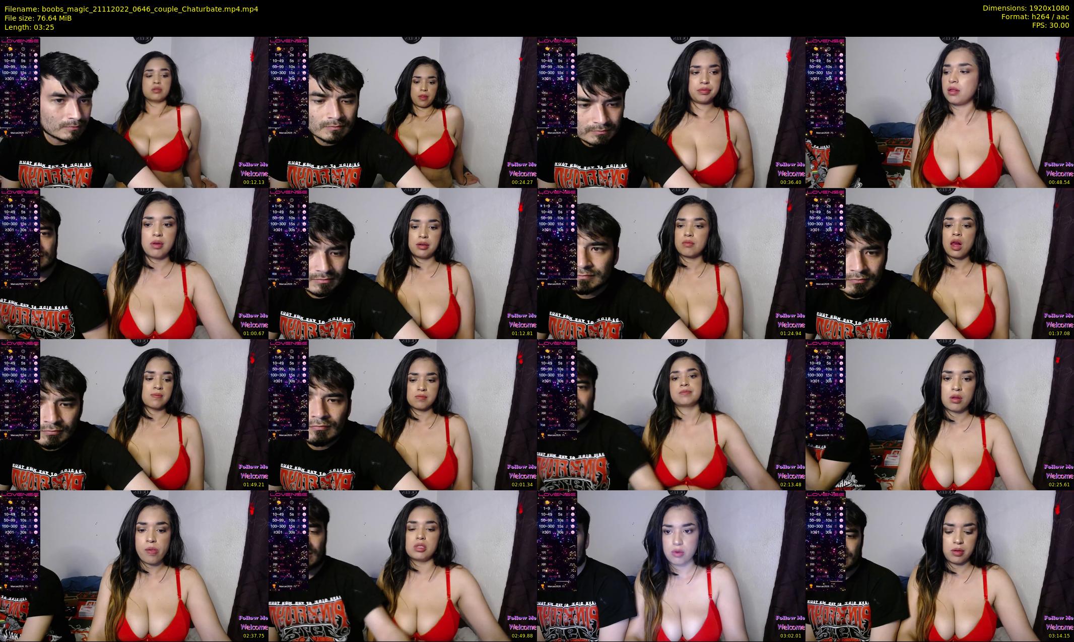 boobs_magic — 4 minute Chaturbate couple cam show recording, 1080p, Nov 21, 2022