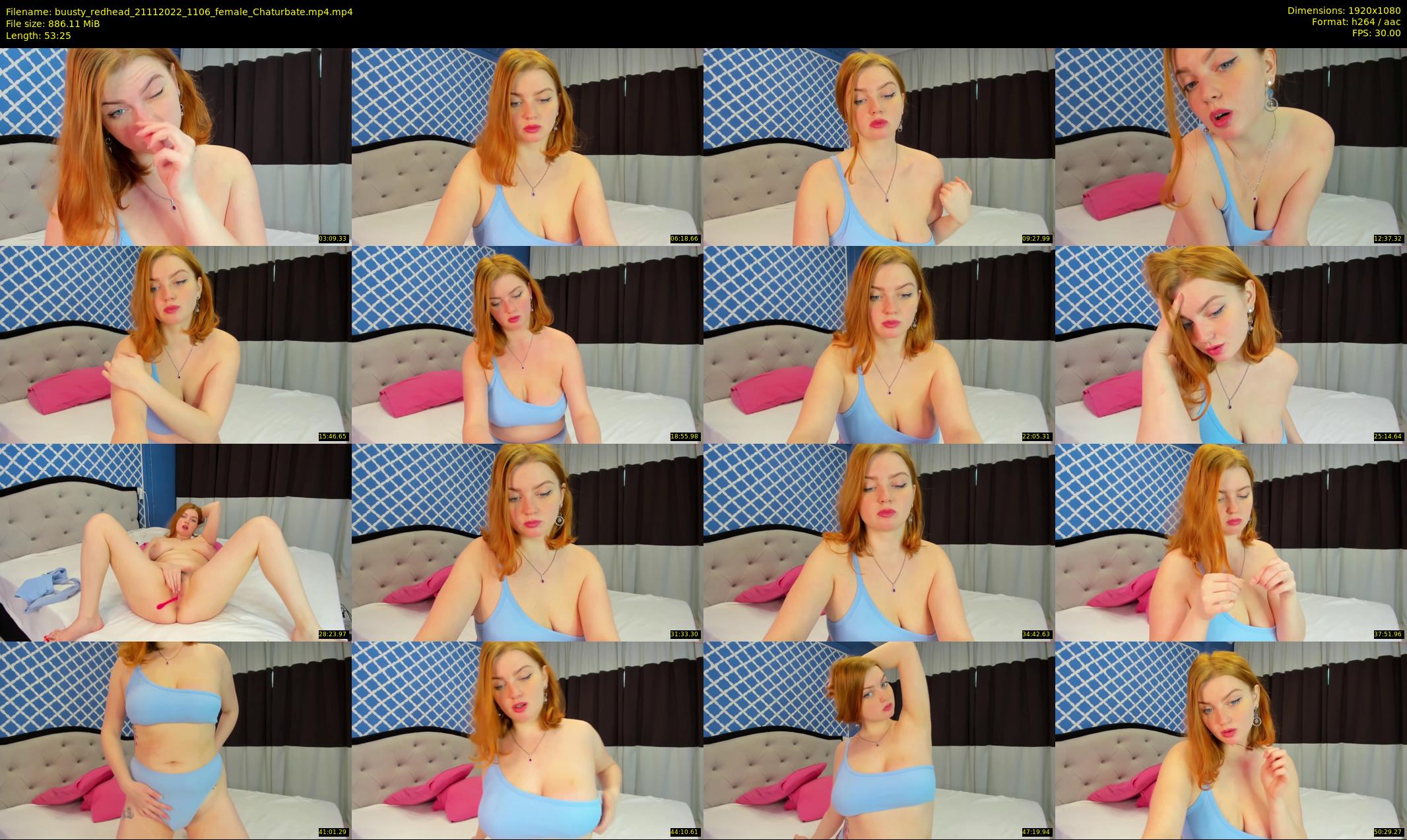buusty_redhead — 54 minute Chaturbate female cam show recording, 1080p, Nov 21, 2022