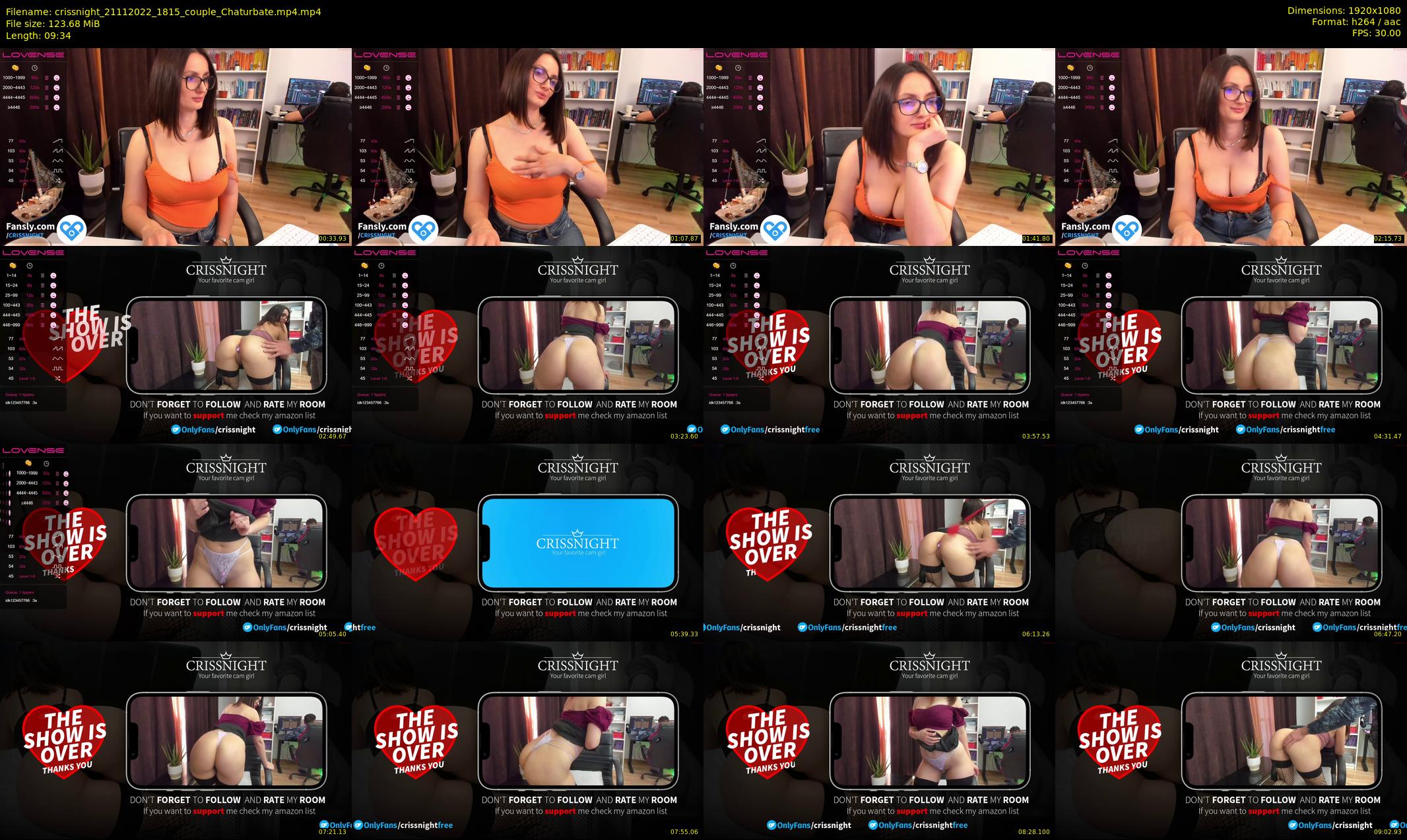 crissnight — 10 minute Chaturbate female cam show recording, 1080p, Nov 21, 2022