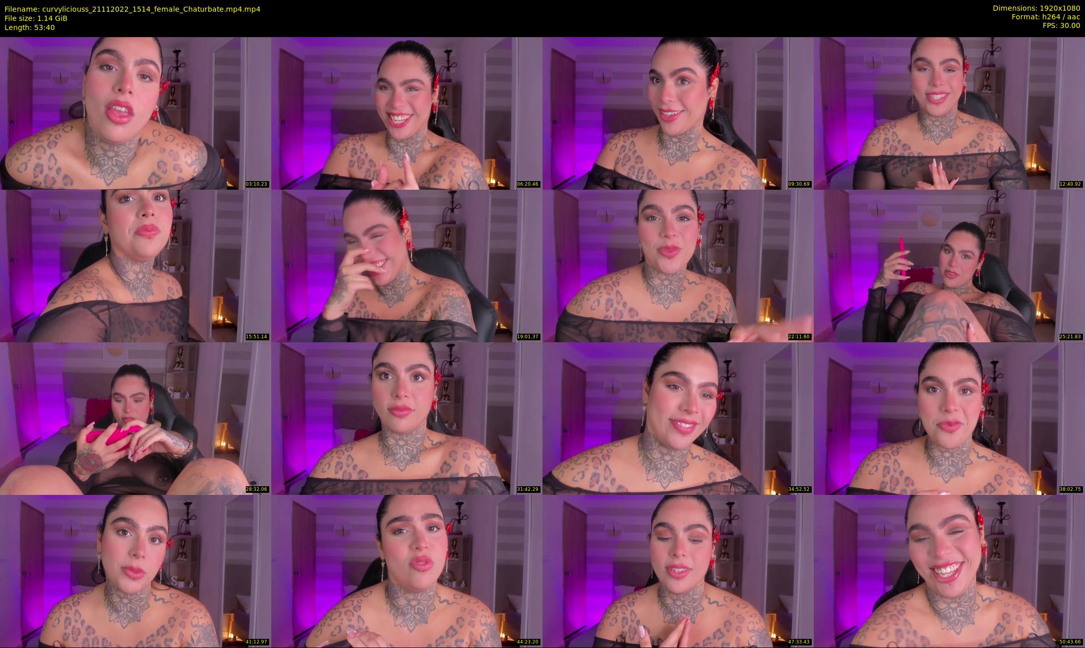 curvyliciouss — 54 minute Chaturbate female cam show recording, 1080p, Nov 21, 2022