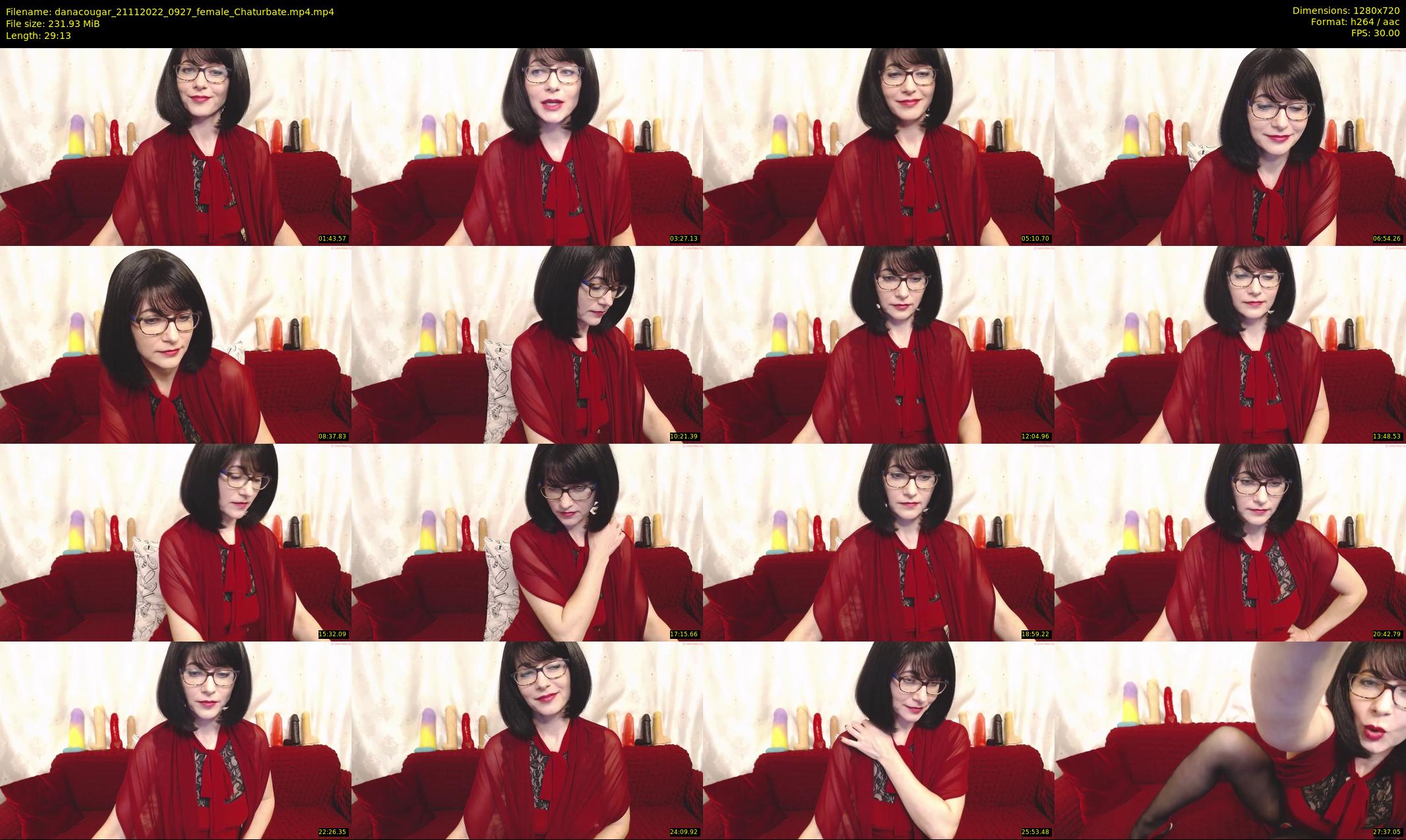 danacougar — 30 minute Chaturbate female cam show recording, 720p, Nov 21, 2022