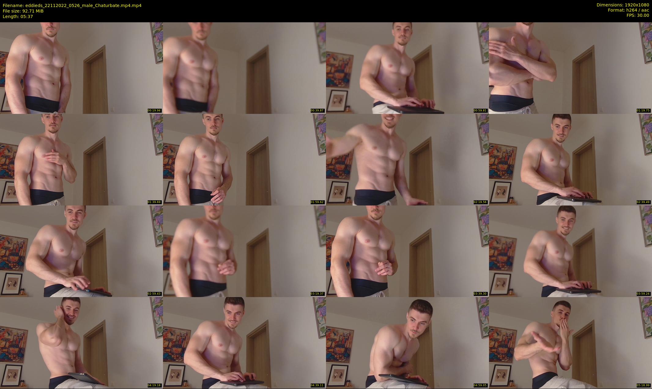 eddieds — 6 minute Chaturbate male cam show recording, 1080p, Nov 22, 2022