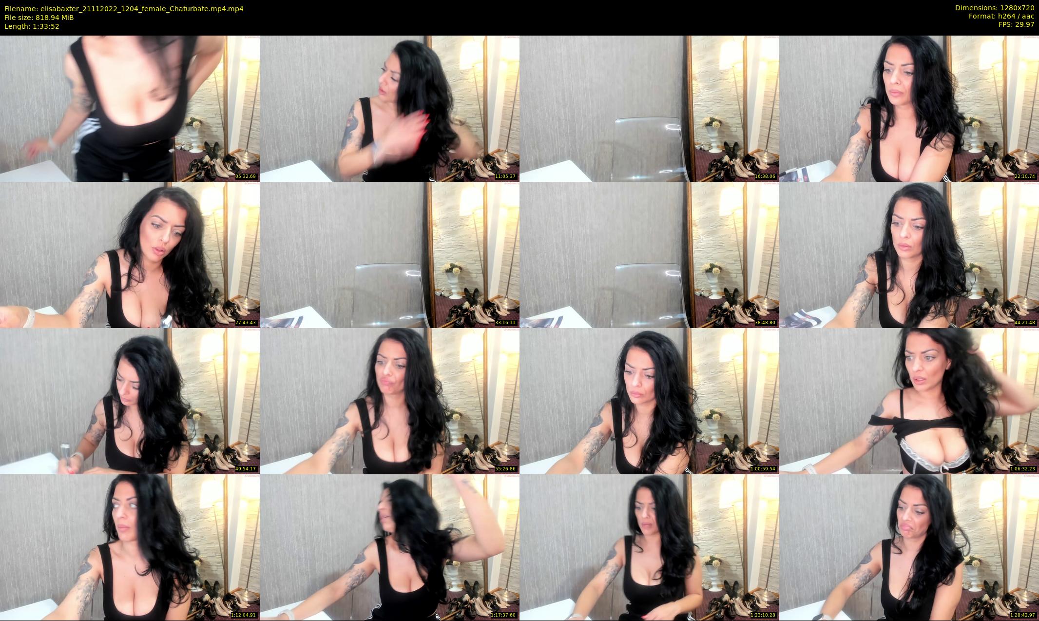 elisabaxter — 94 minute Chaturbate female cam show recording, 720p, Nov 21, 2022