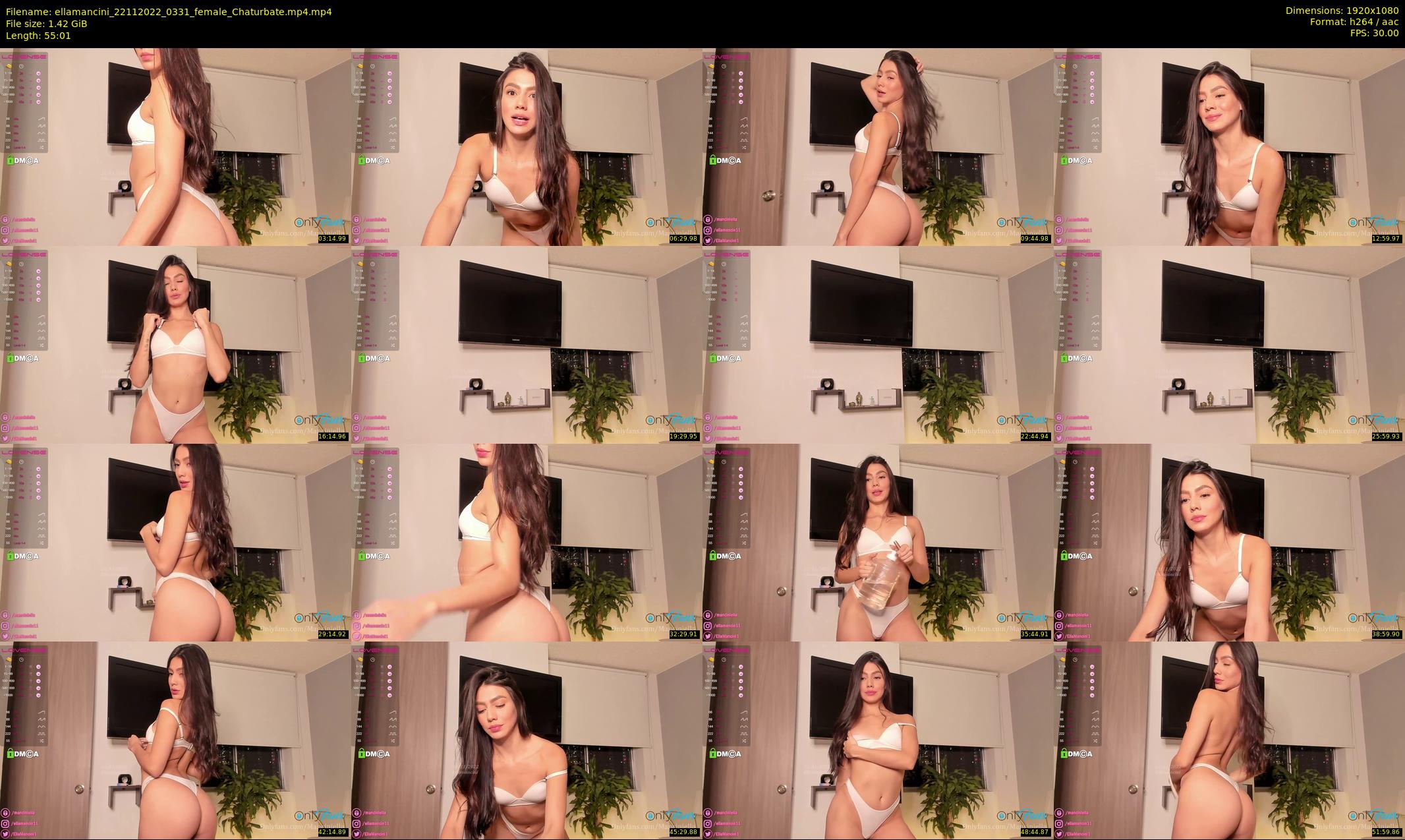 ellamancini — 56 minute Chaturbate female cam show recording, 1080p, Nov 22, 2022