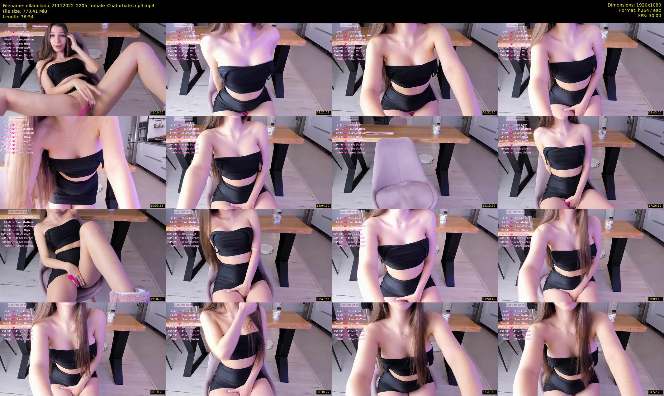 ellamilano — 37 minute Chaturbate female cam show recording, 1080p, Nov 21, 2022