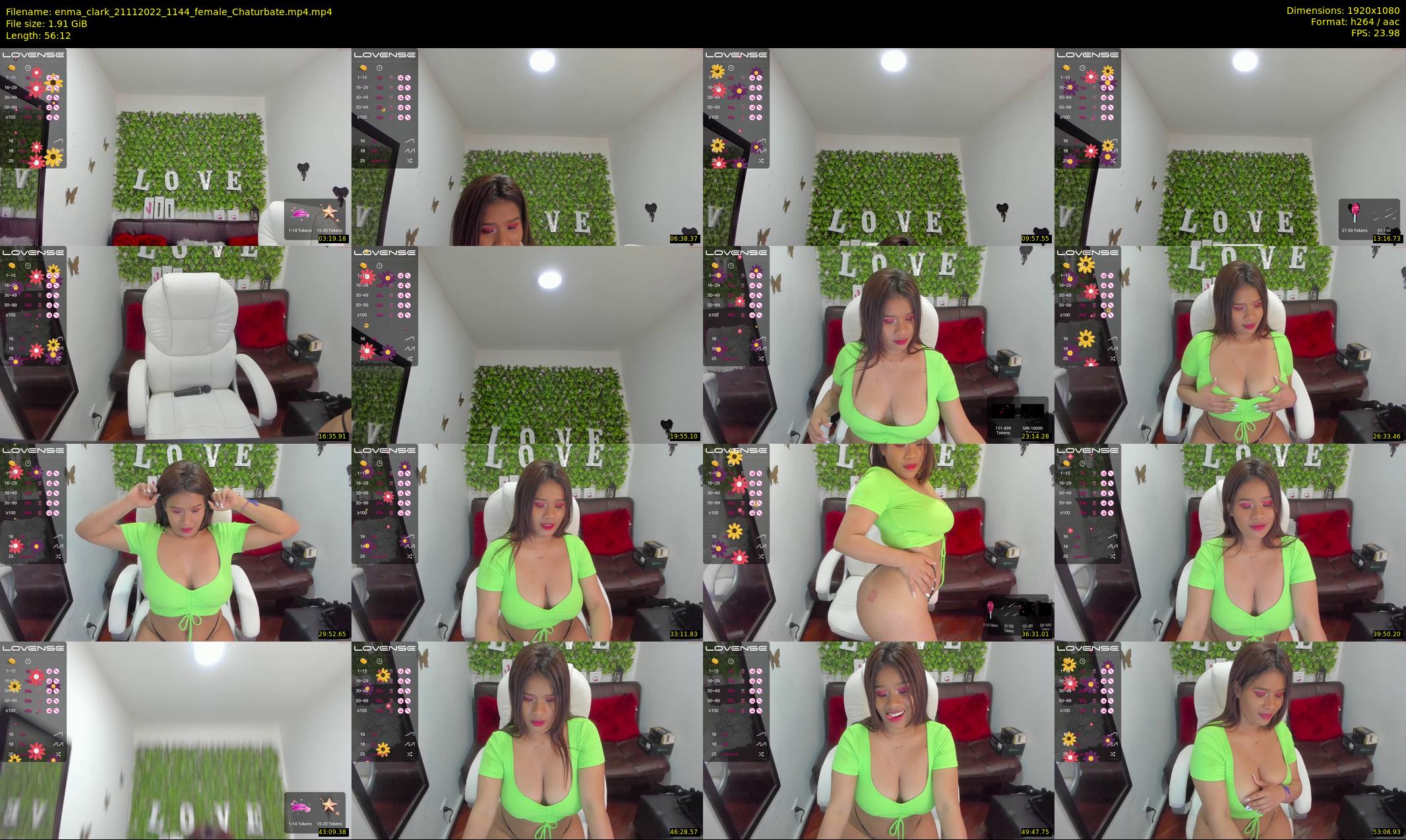 enma_clark — 57 minute Chaturbate female cam show recording, 1080p, Nov 21, 2022