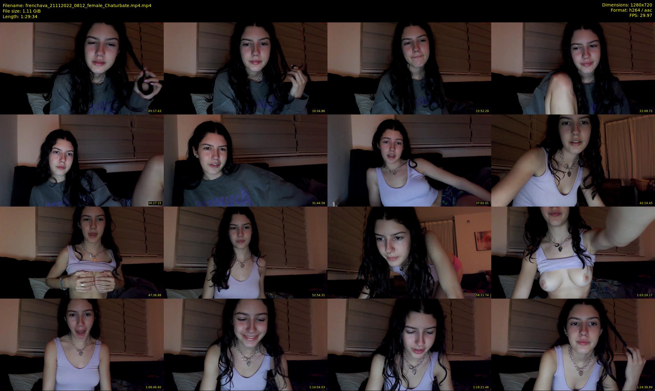 frenchava — 90 minute Chaturbate female cam show recording, 720p, Nov 21, 2022